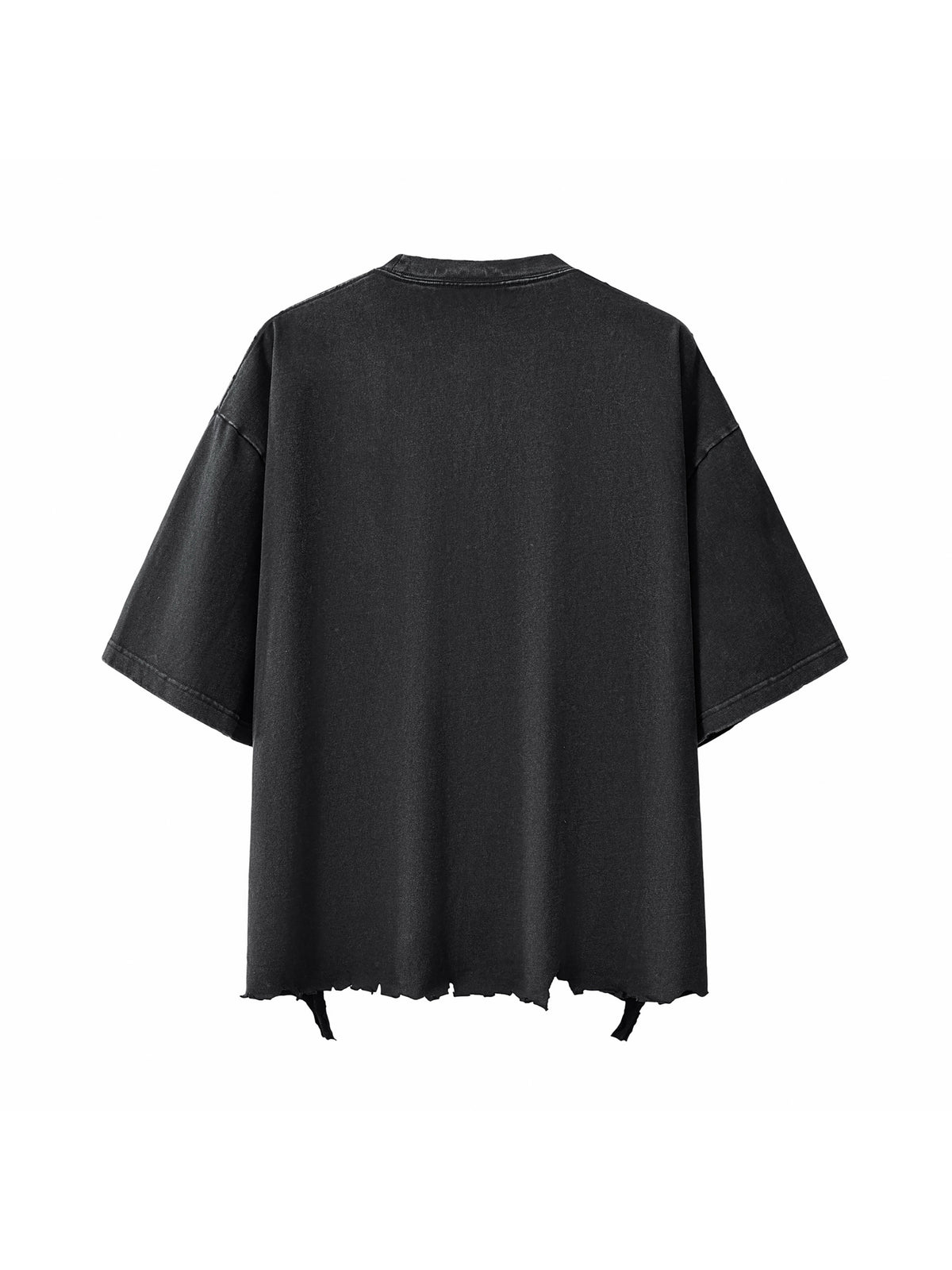 Snow Wash Raw-Hem Boxy T-Shirt – additional product view 13
