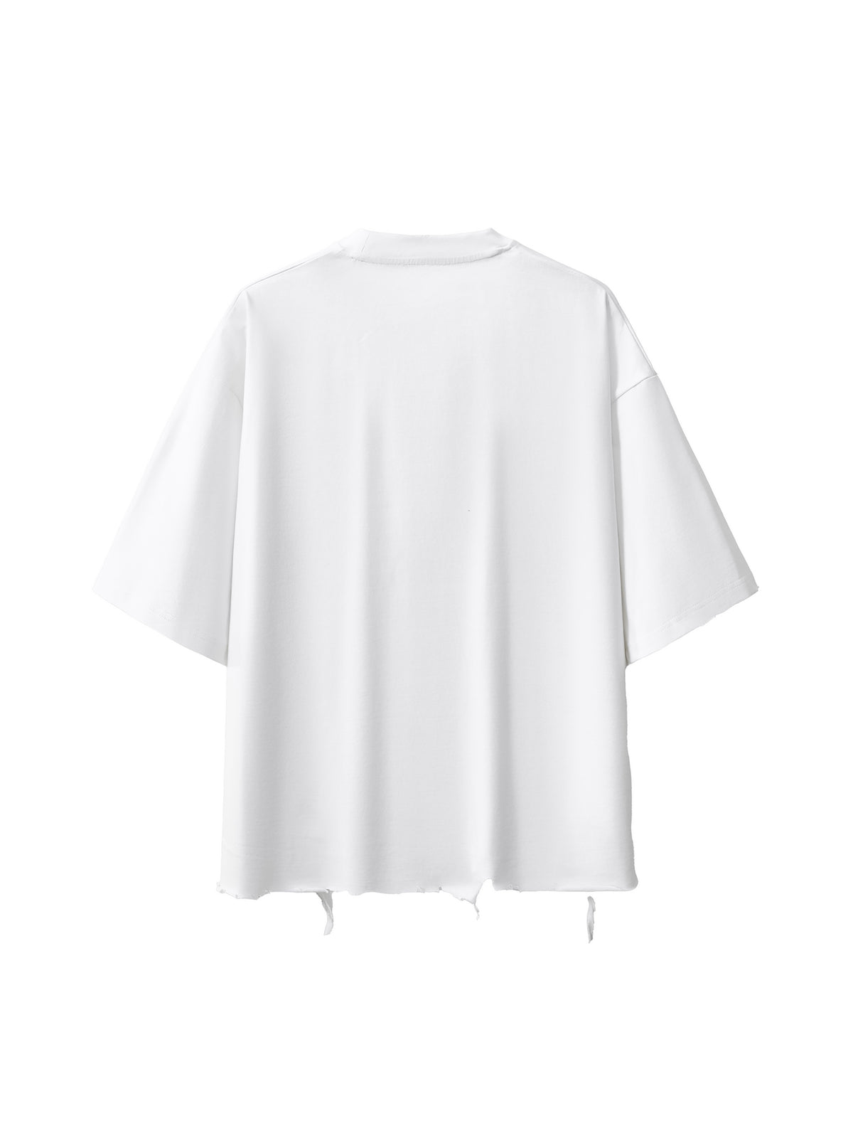 Snow Wash Raw-Hem Boxy T-Shirt – additional product view 12