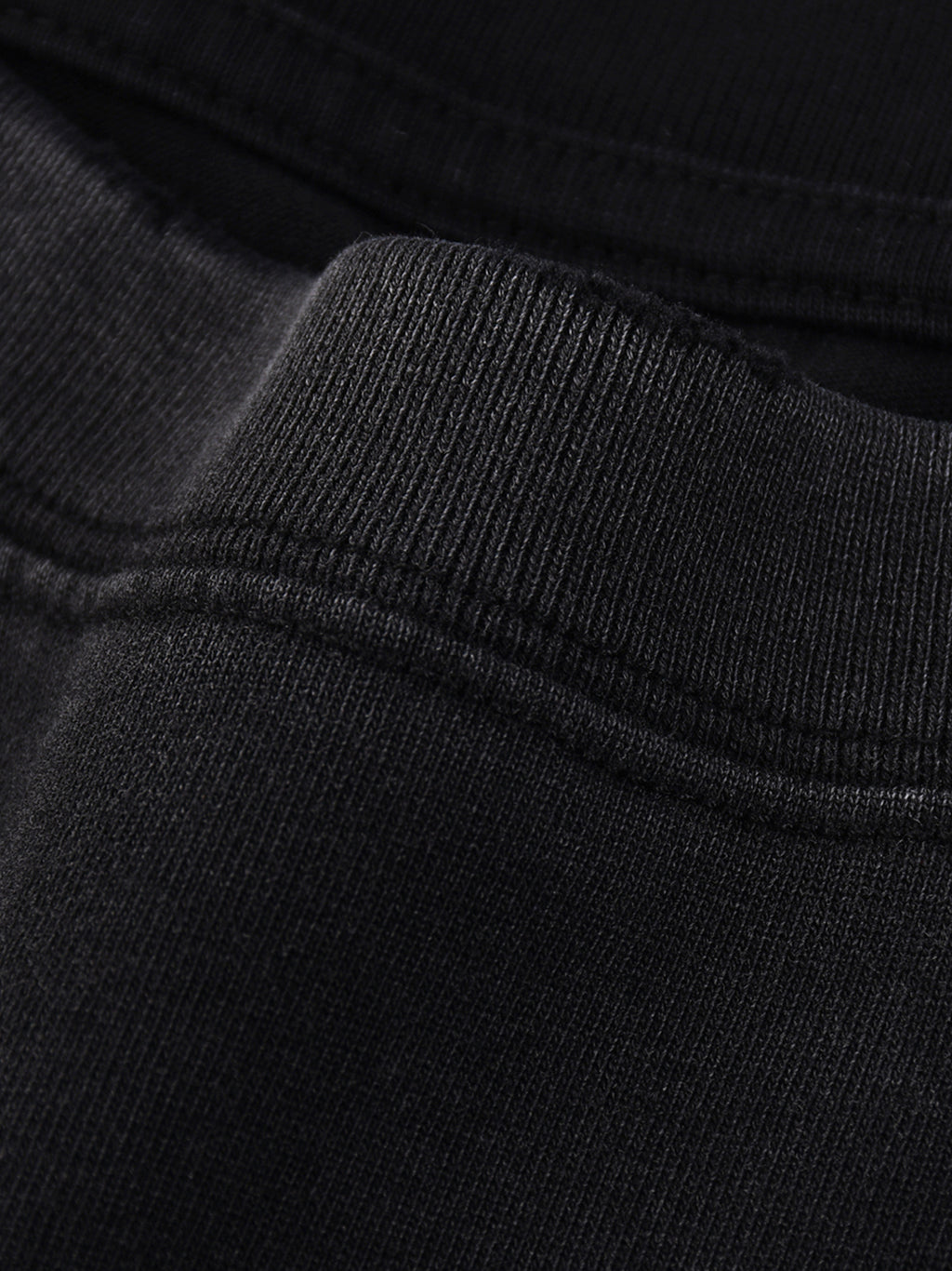 Snow Wash Raw Edge Cotton T-Shirt – additional product view 4