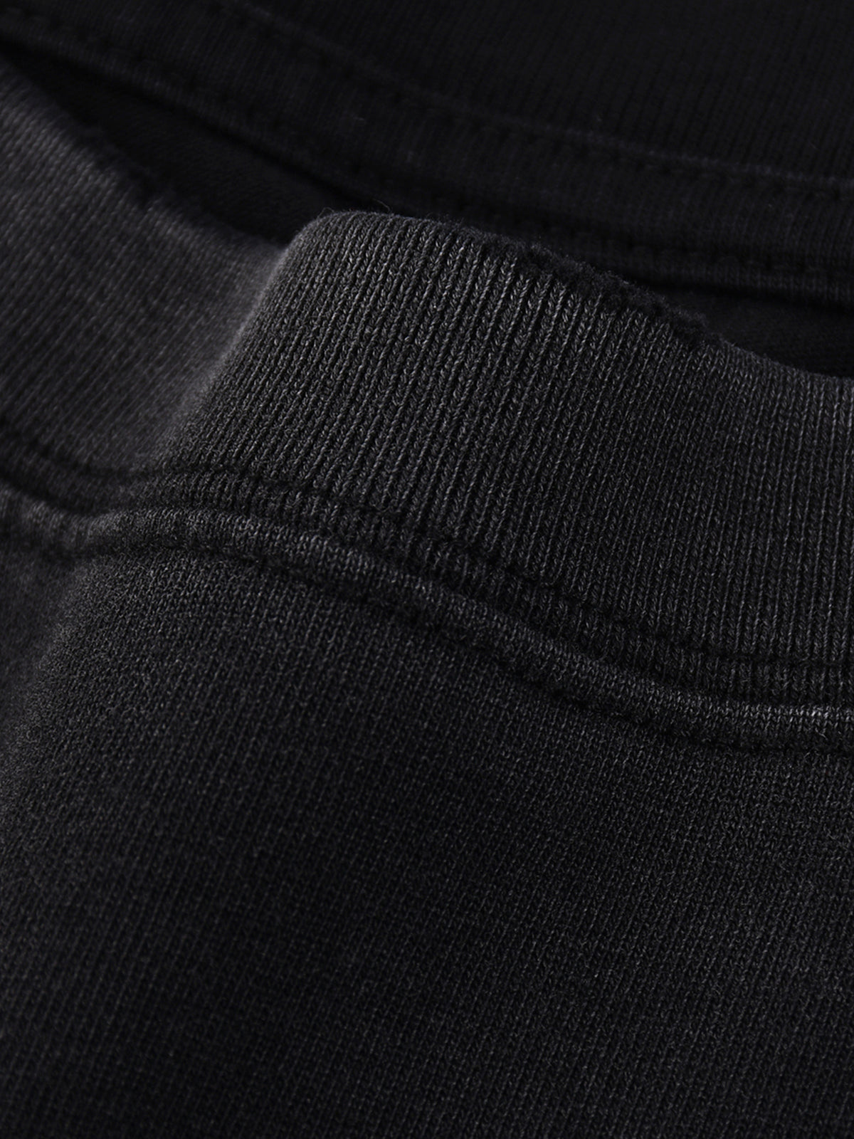 Snow Wash Raw Edge Cotton T-Shirt – additional product view 4