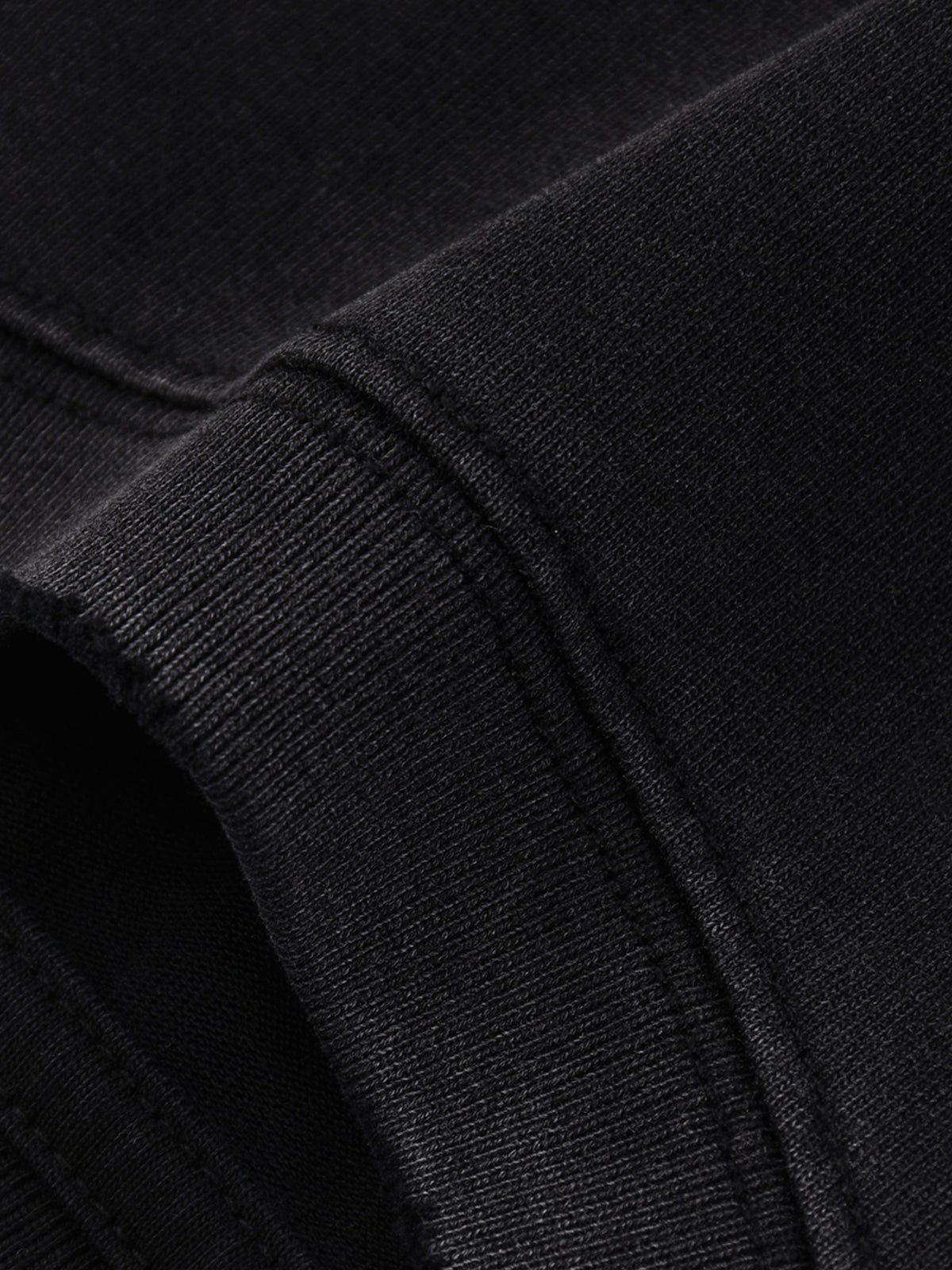 Snow Wash Raw Edge Cotton T-Shirt – additional product view 6