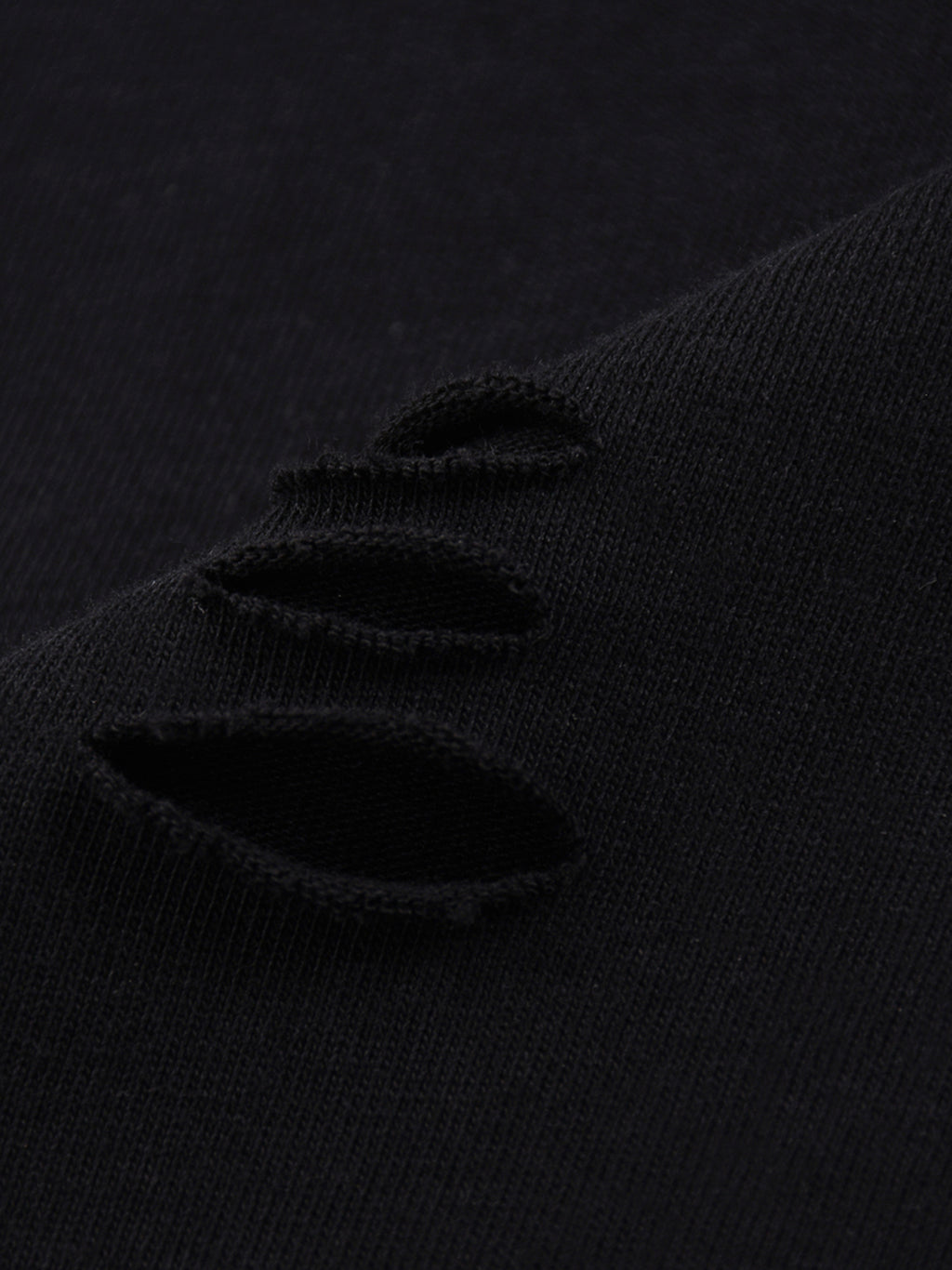 Snow Wash Raw Edge Cotton T-Shirt – additional product view 7