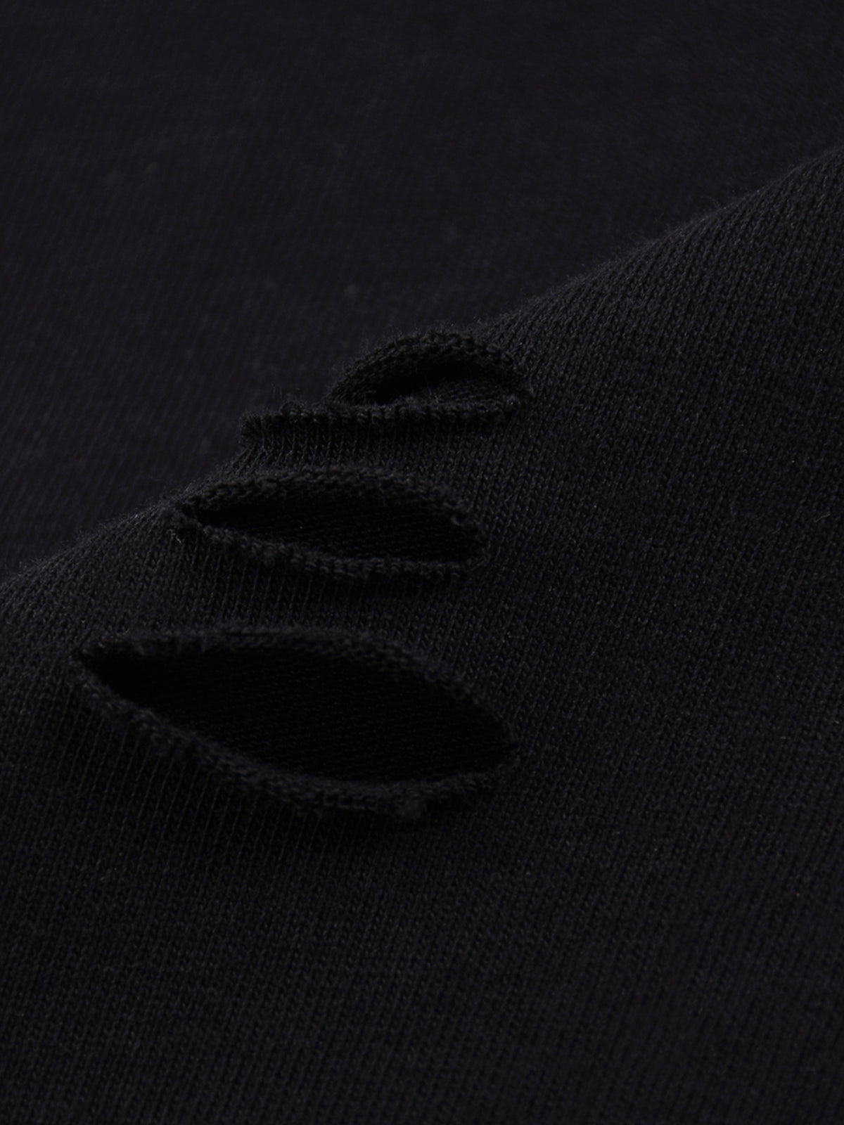 Snow Wash Raw Edge Cotton T-Shirt – additional product view 7