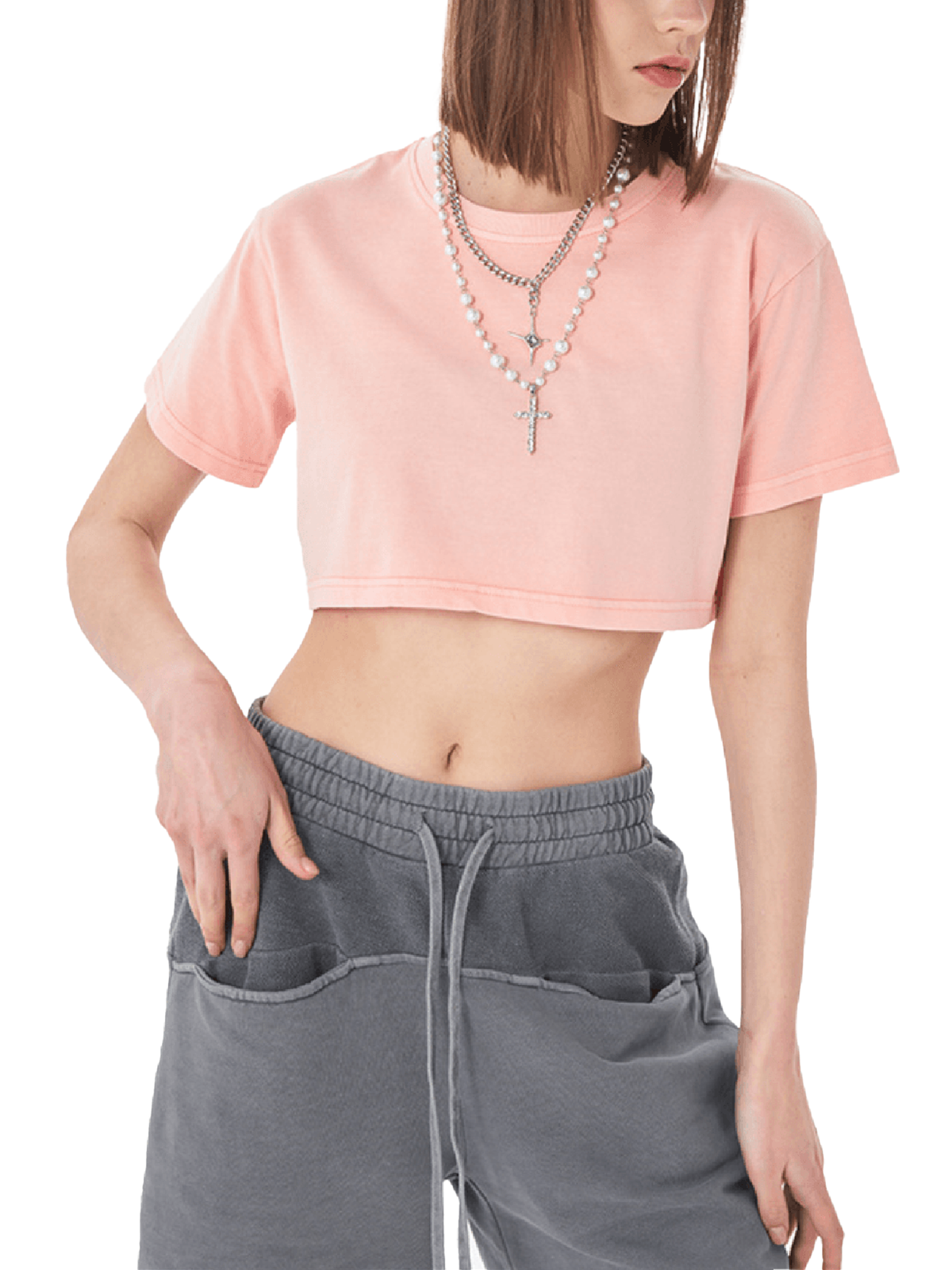 Snow Washed Crop Top – additional product view 2