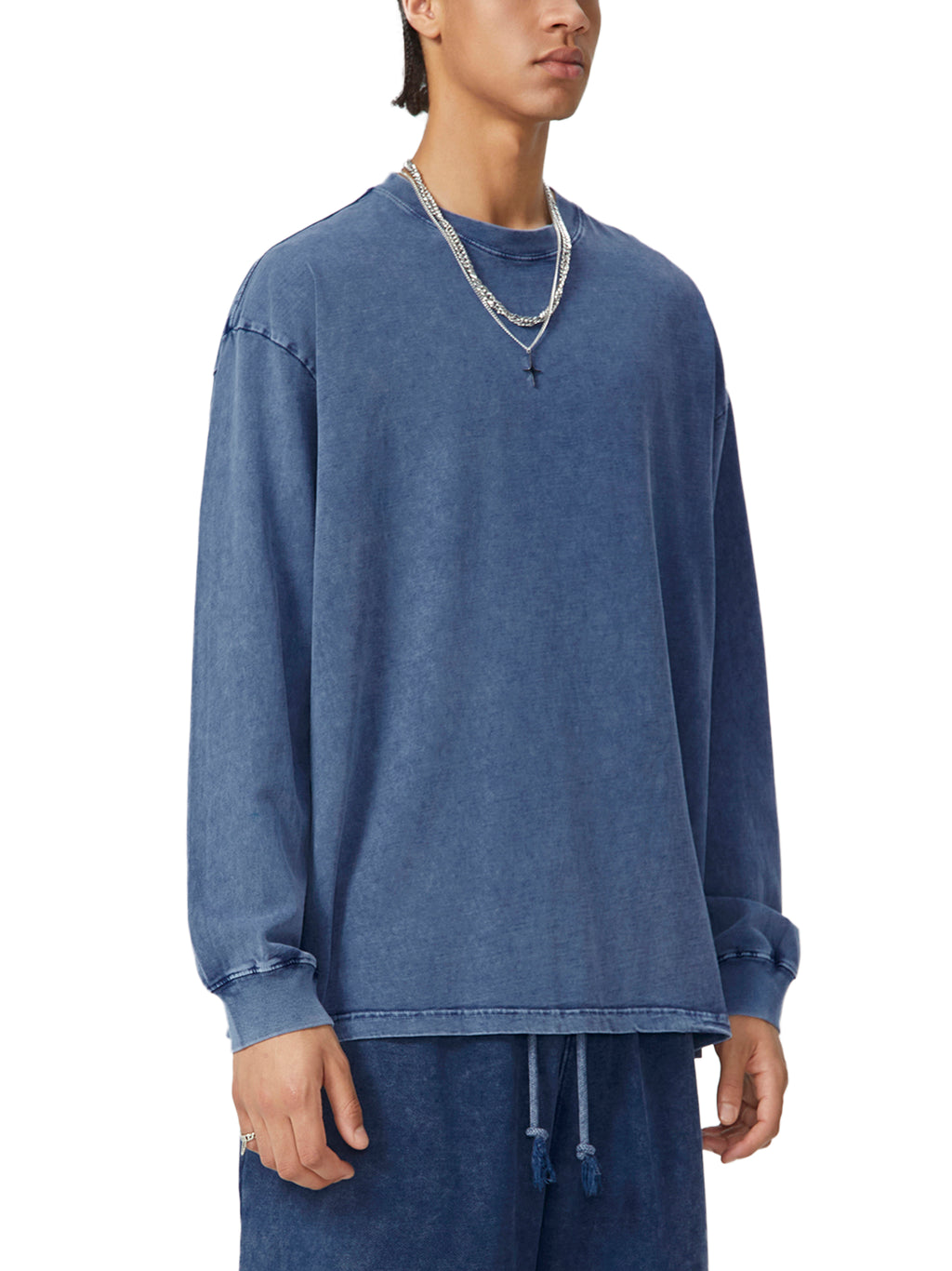 Snow Washed Frayed Edge T-Shirt – additional product view 4