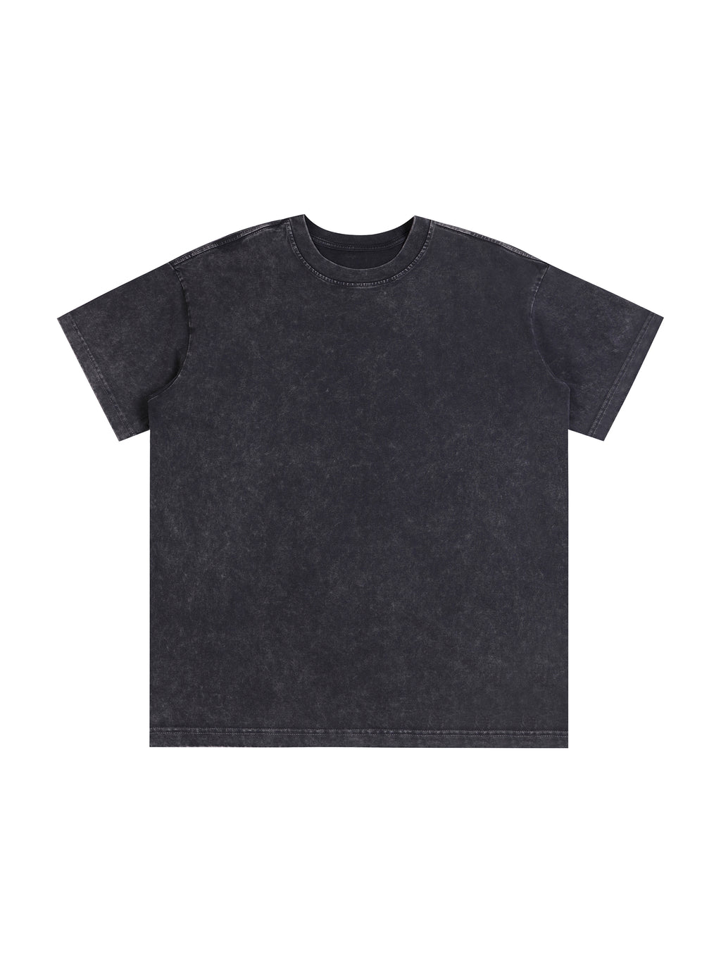 Snow Washed Heavyweight Oversize T-Shirt – Gray front view