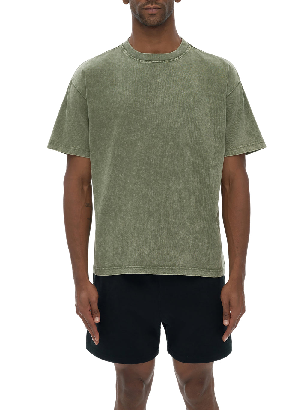 Snow Washed Heavyweight Oversize T-Shirt – additional product view 1