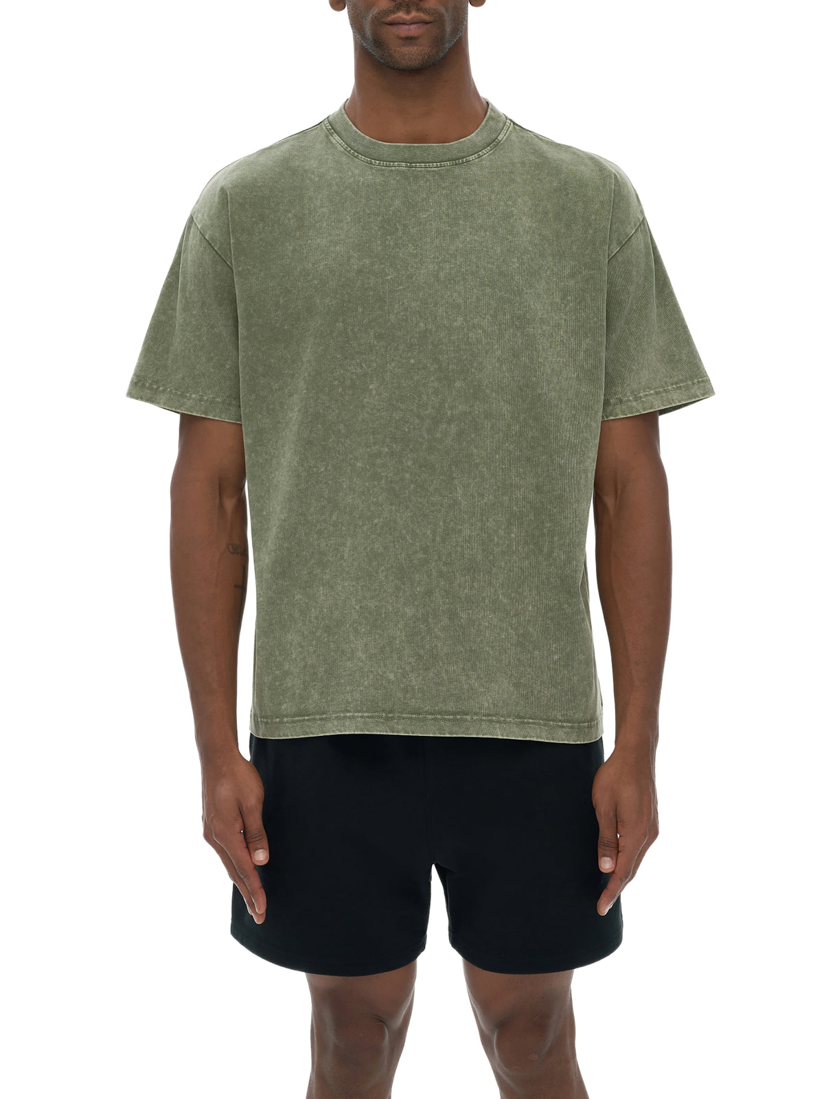 Snow Washed Heavyweight Oversize T-Shirt – additional product view 1