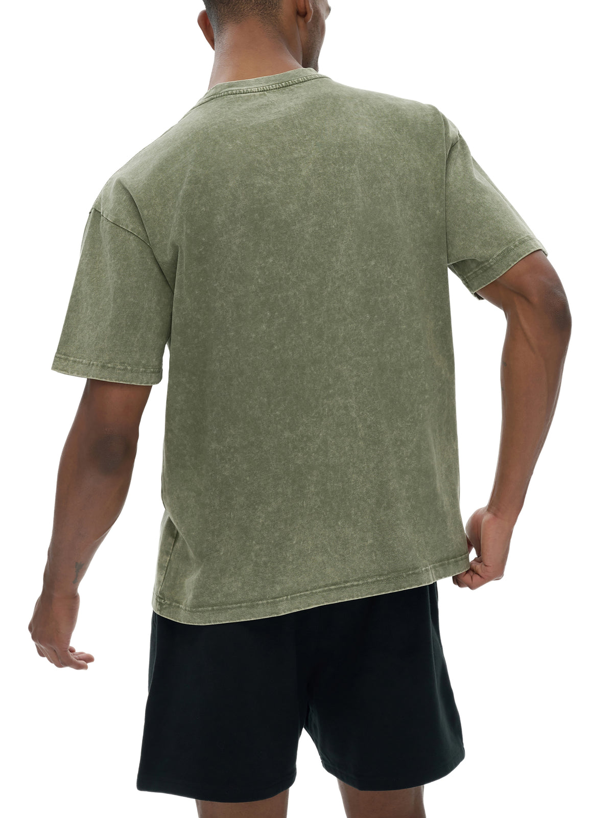 Snow Washed Heavyweight Oversize T-Shirt – additional product view 4