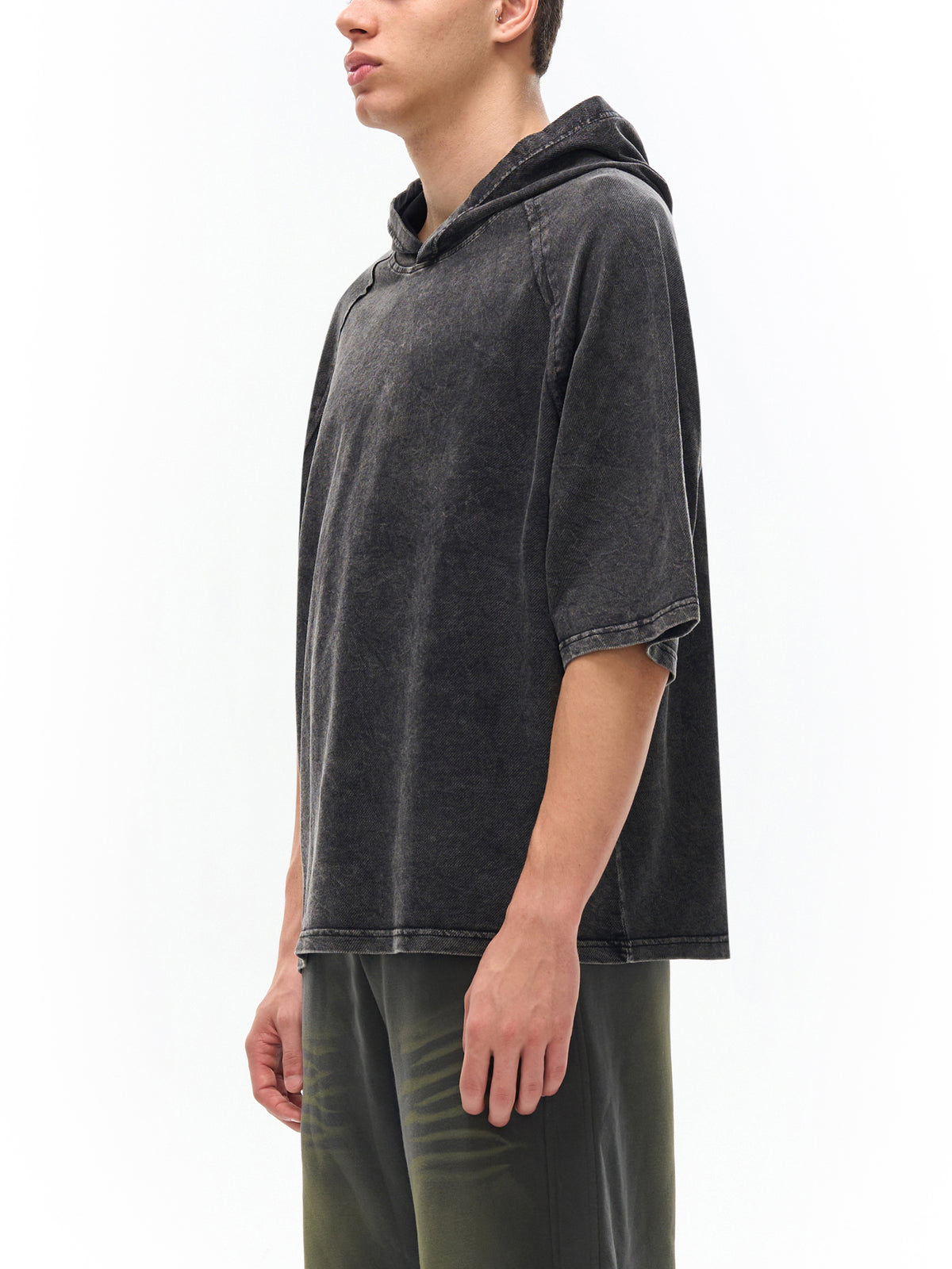 Snow Washed Hooded Boxy T-Shirt – additional product view 2