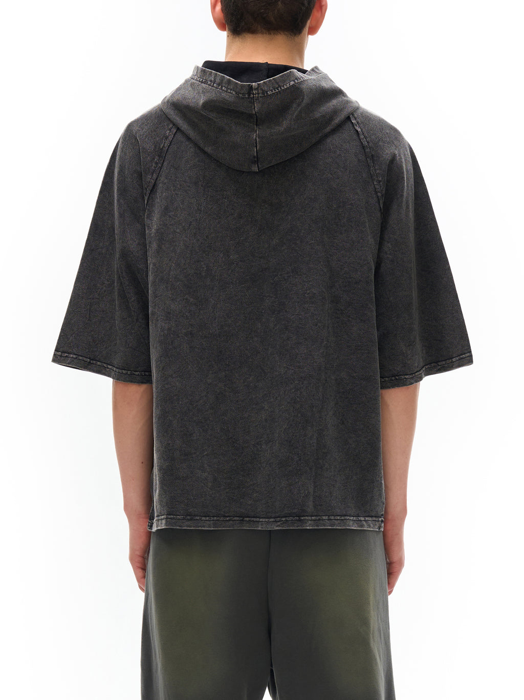 Snow Washed Hooded Boxy T-Shirt – additional product view 4