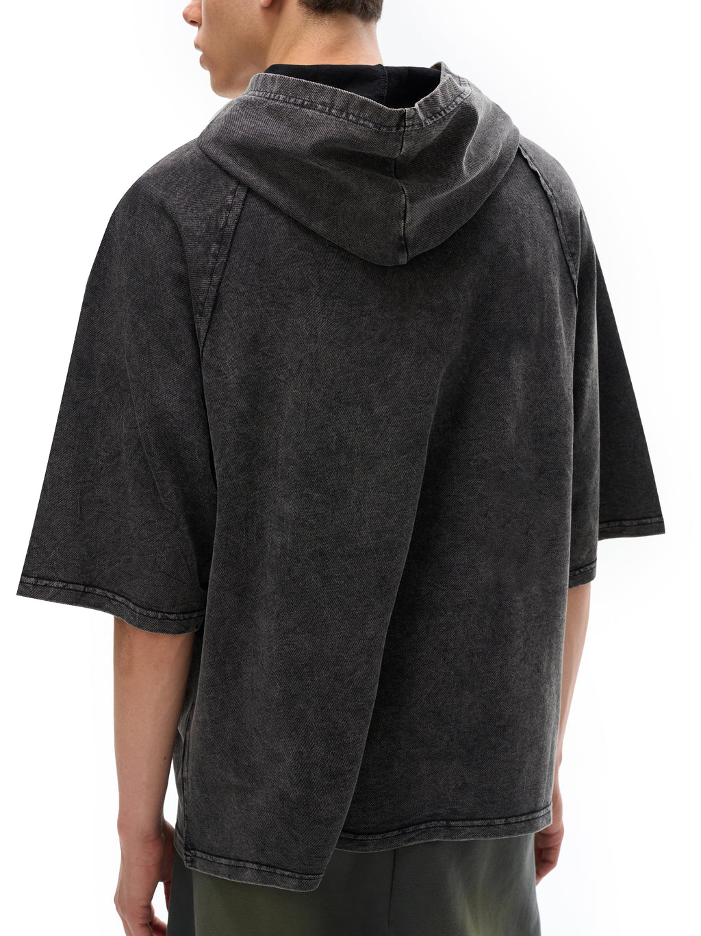 Snow Washed Hooded Boxy T-Shirt – additional product view 5