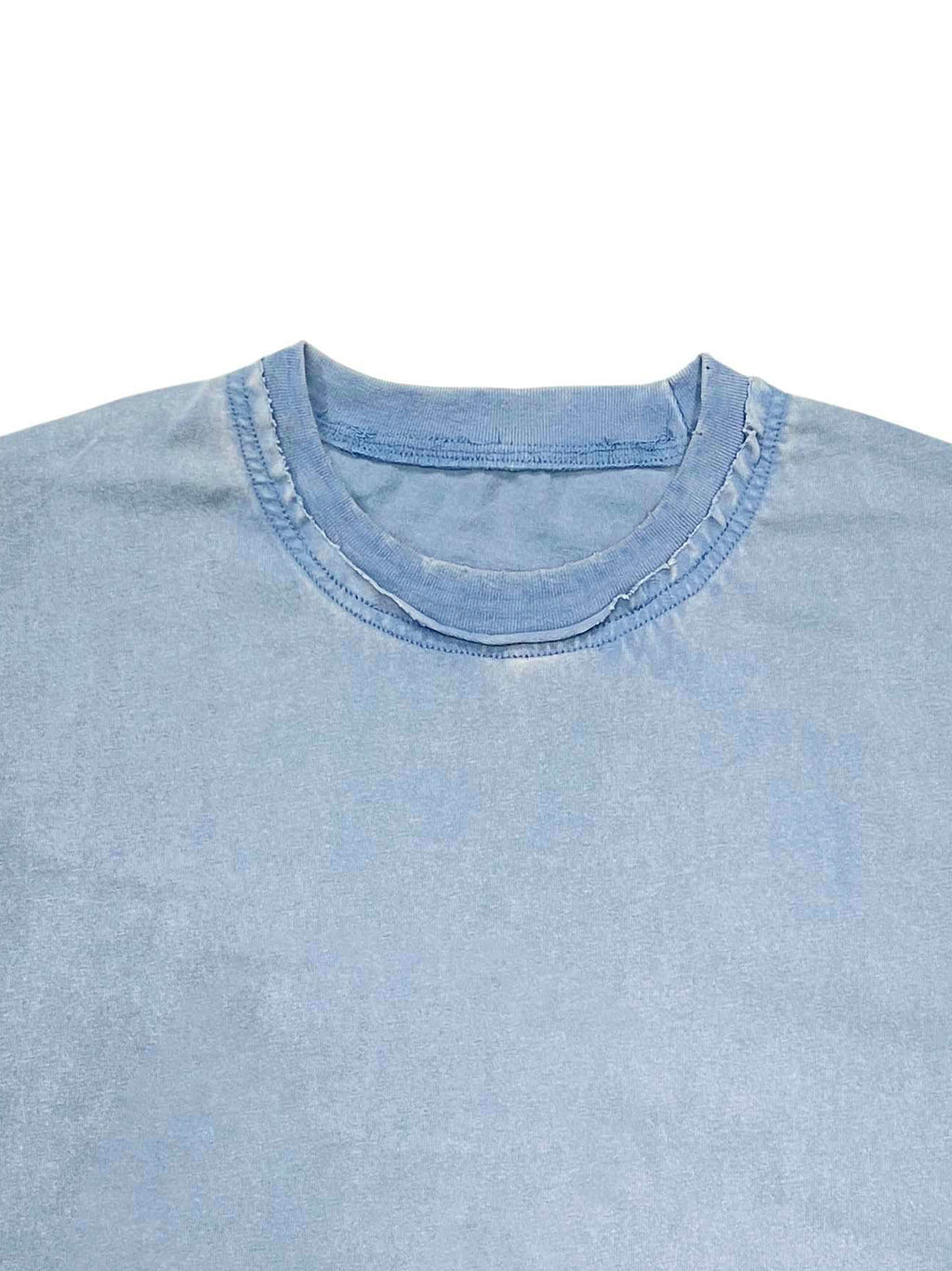 Snow Washed Raw-Edge Neckline T-Shirt – additional product view 16