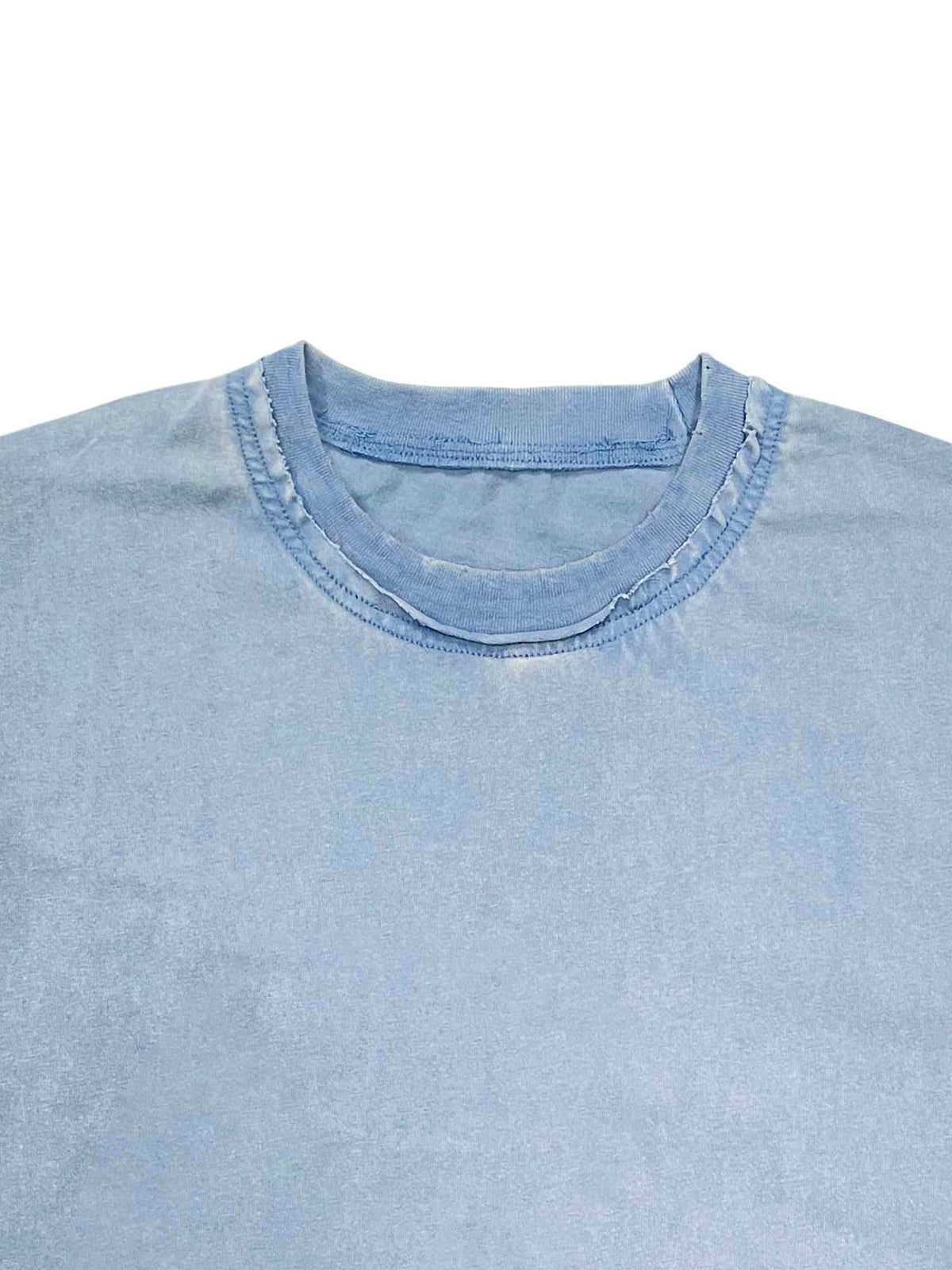 Snow Washed Raw-Edge Neckline T-Shirt – additional product view 16