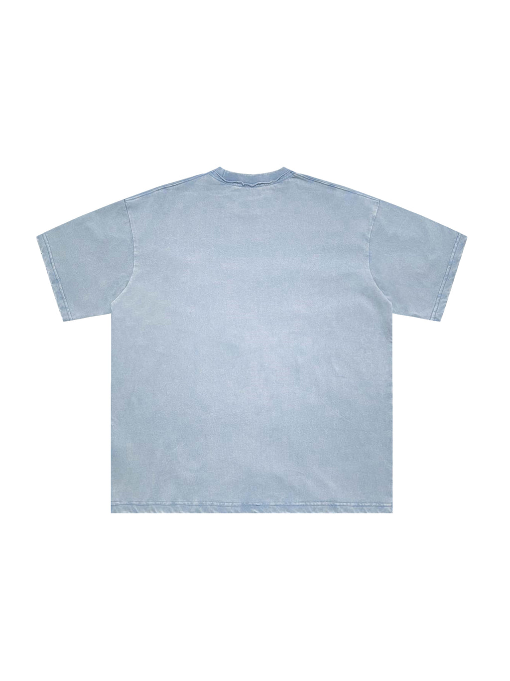 Snow Washed Raw-Edge Neckline T-Shirt – additional product view 11