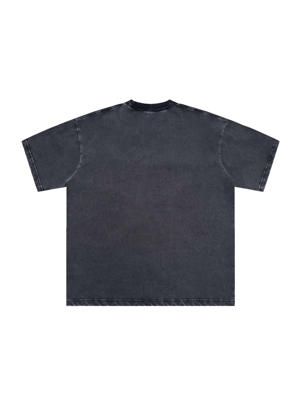 Snow Washed Raw-Edge Neckline T-Shirt – additional product view 12
