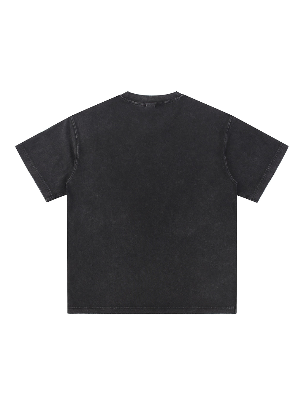 Snow Washed V-Neck Cotton T-Shirt – additional product view 3