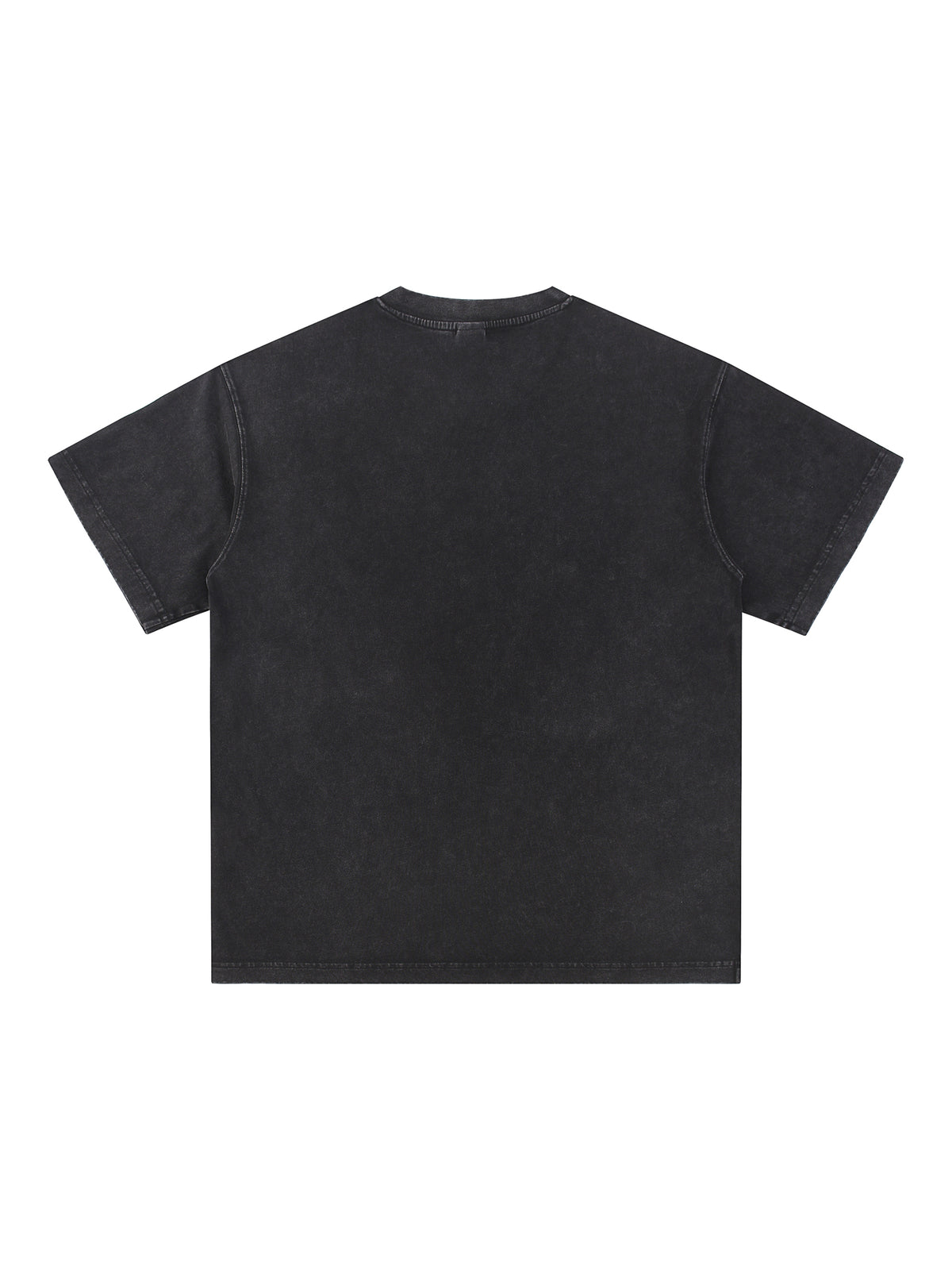Snow Washed V-Neck Cotton T-Shirt – additional product view 3