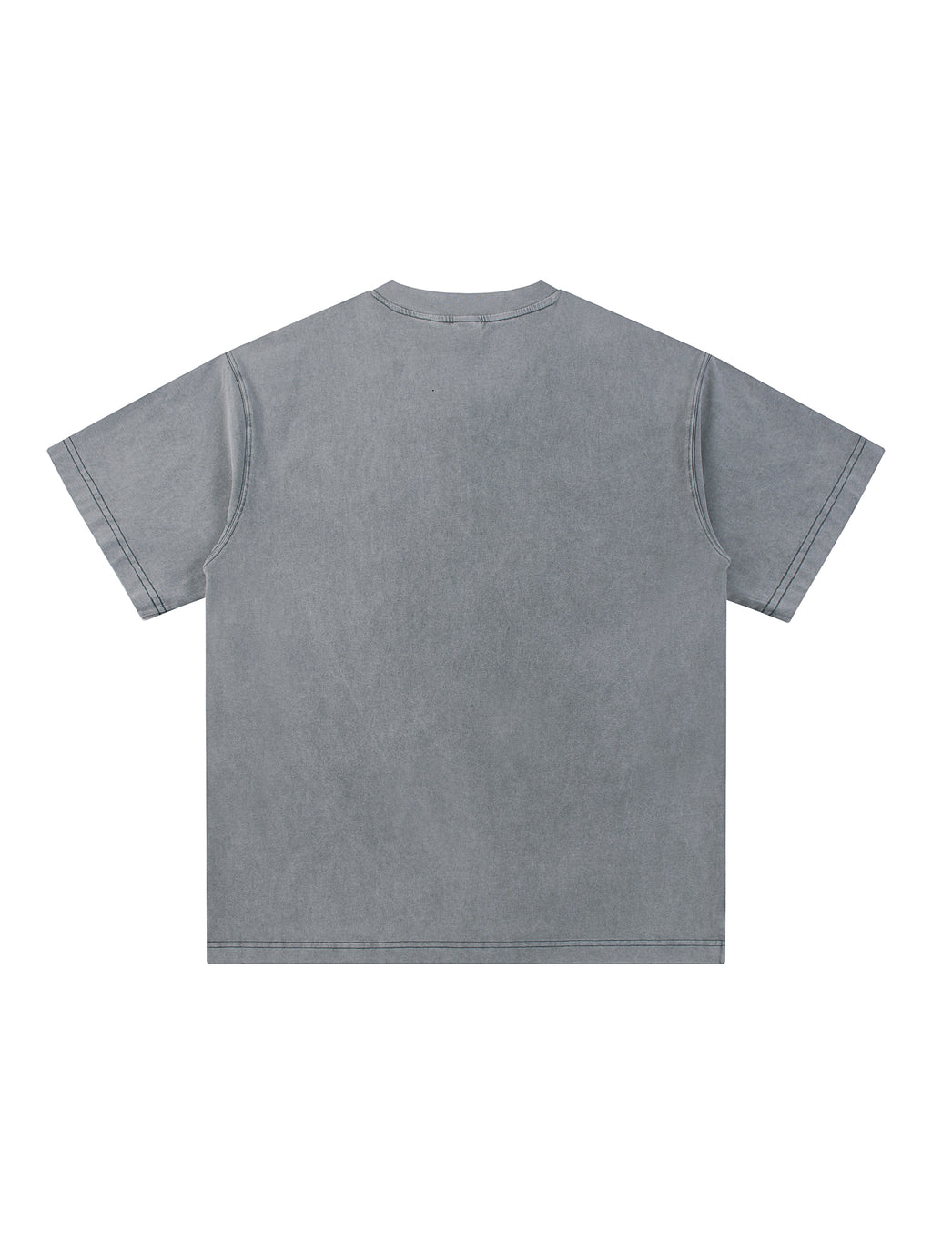 Snow Washed V-Neck Cotton T-Shirt – additional product view 2
