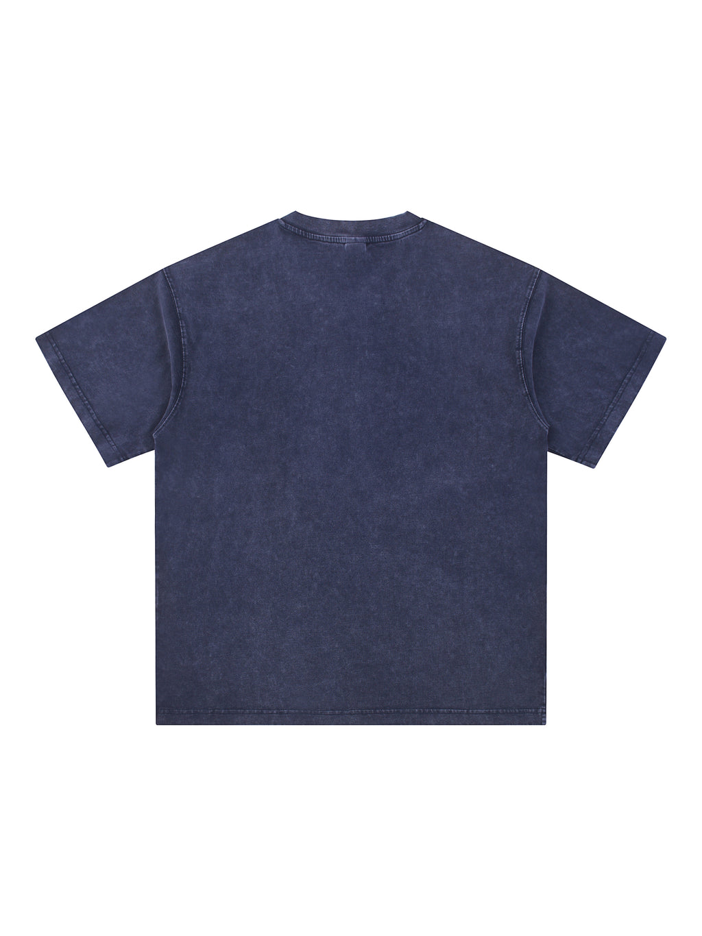 Snow Washed V-Neck Cotton T-Shirt – additional product view 1