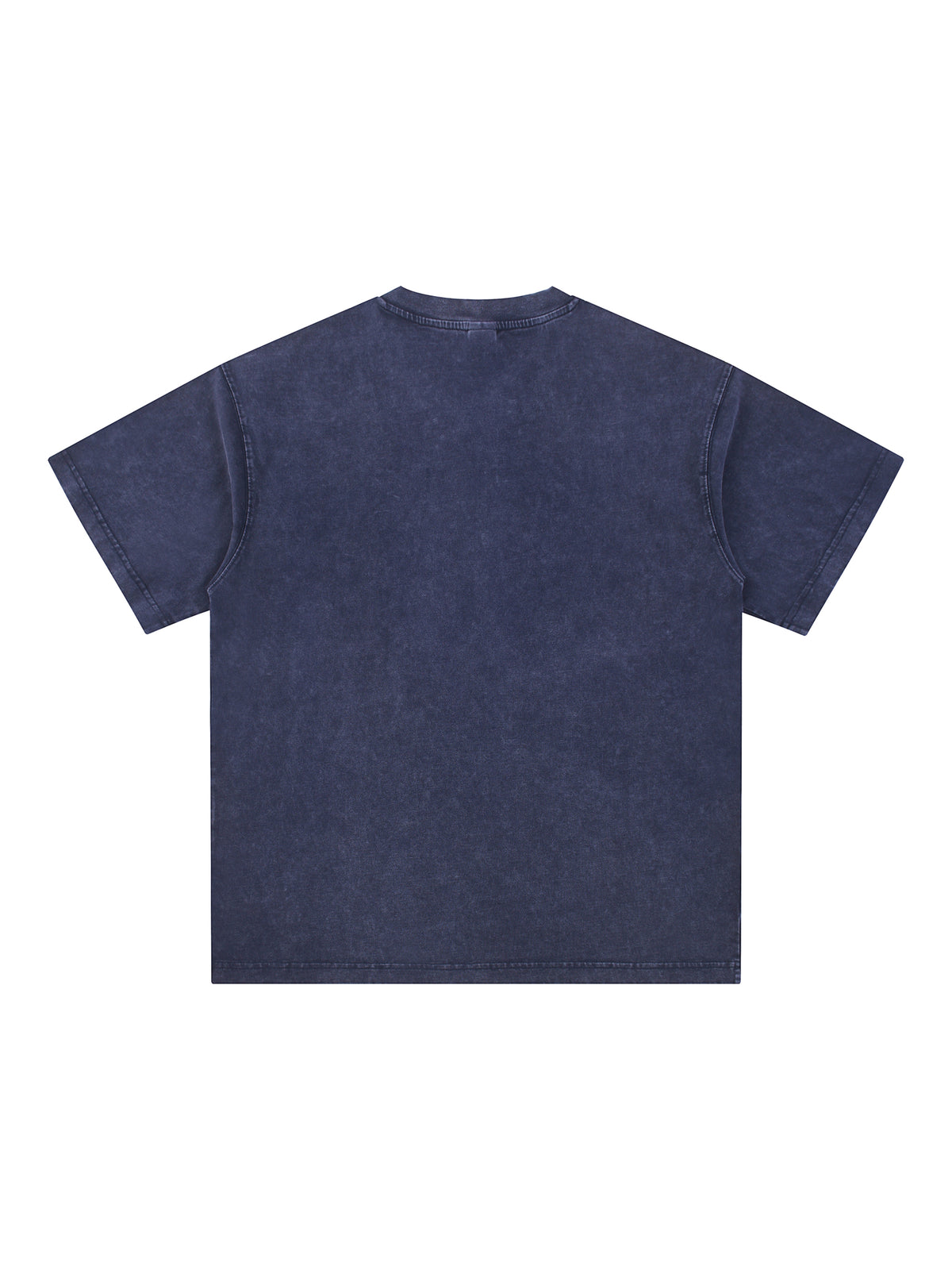 Snow Washed V-Neck Cotton T-Shirt – additional product view 1