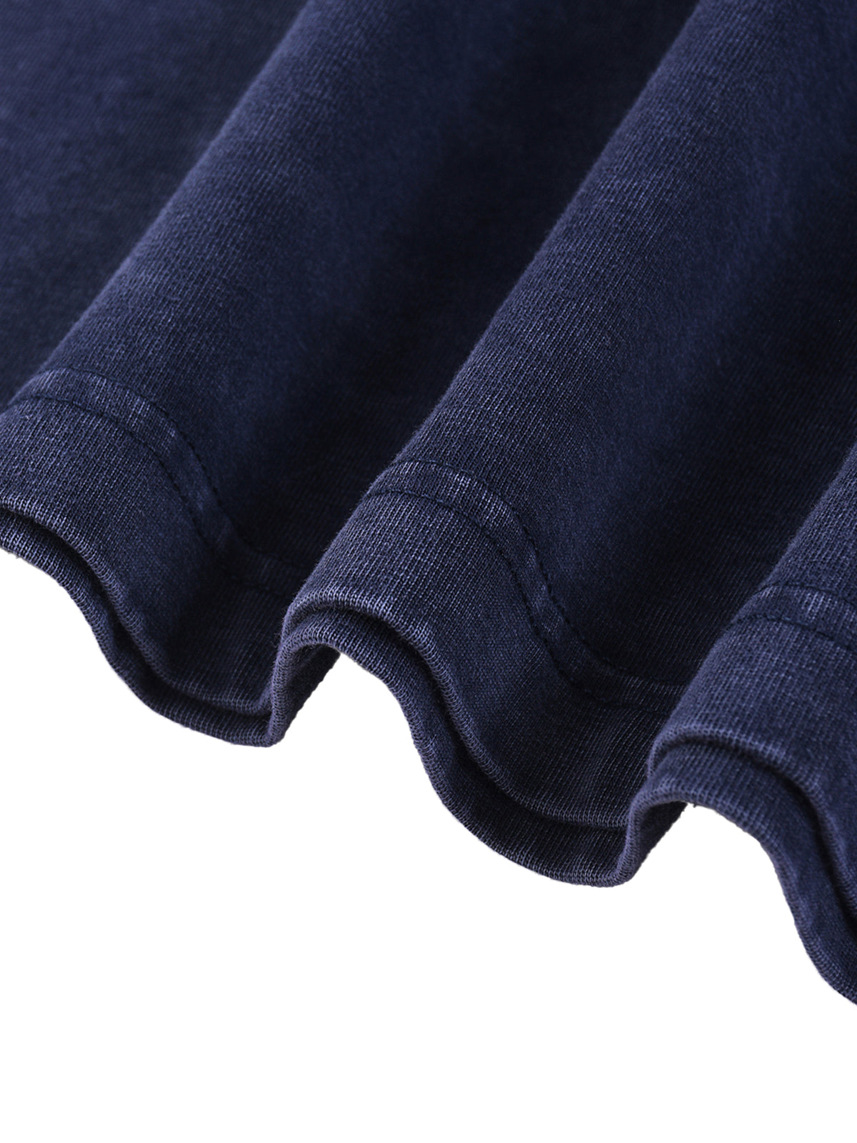 Snow Washed V-Neck Cotton T-Shirt – additional product view 5