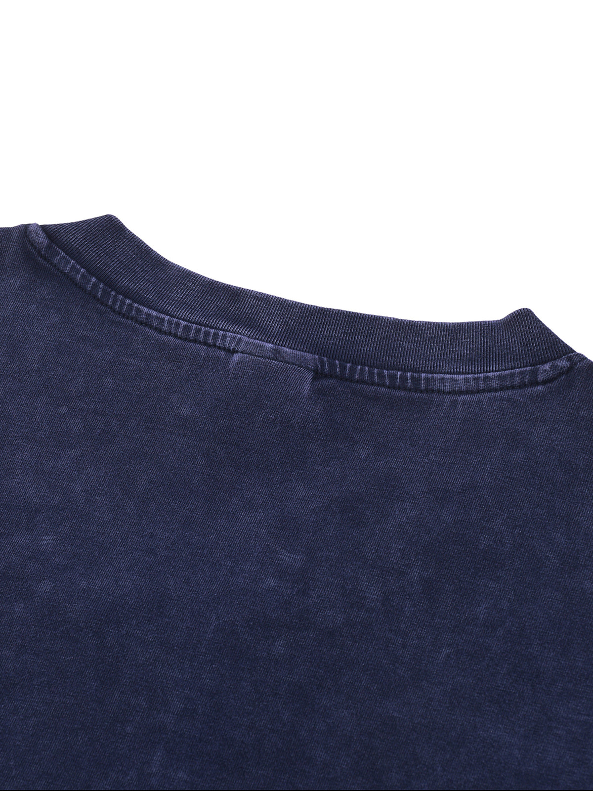 Snow Washed V-Neck Cotton T-Shirt – additional product view 6