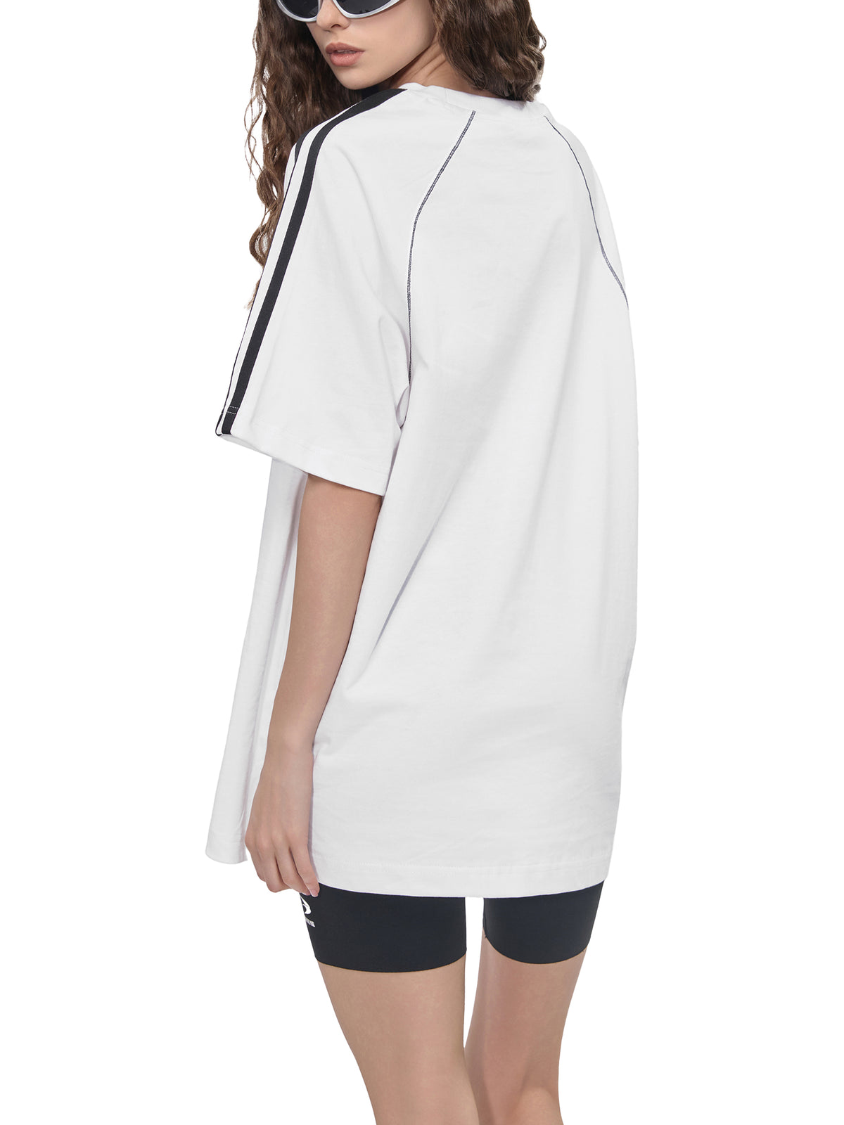 Striped Contrast Stitch T-Shirt