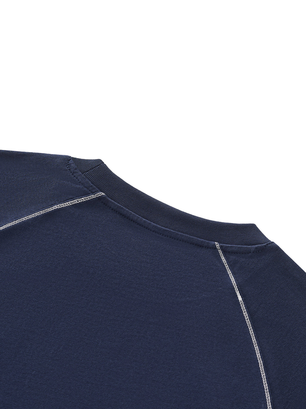 Striped Contrast Stitch T-Shirt