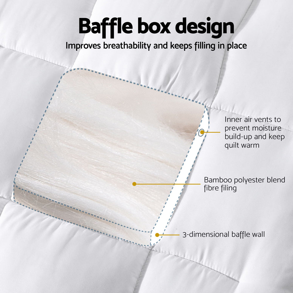 Giselle Bedding 750GSM Bamboo Cot Pillowtop Mattress Topper – 4.5cm – supplier photo 4 of 7