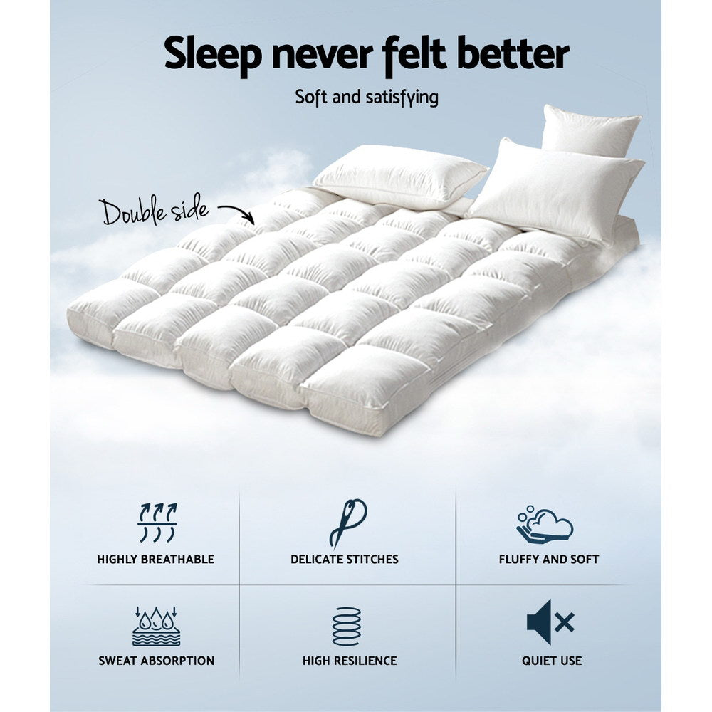 Giselle Bedding 1000GSM Bamboo-Blend Pillowtop Mattress Topper – Double – 5cm – supplier photo 2 of 8
