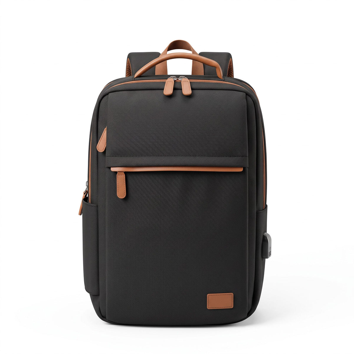 Wanderlite 20L USB Laptop Travel Backpack - Black