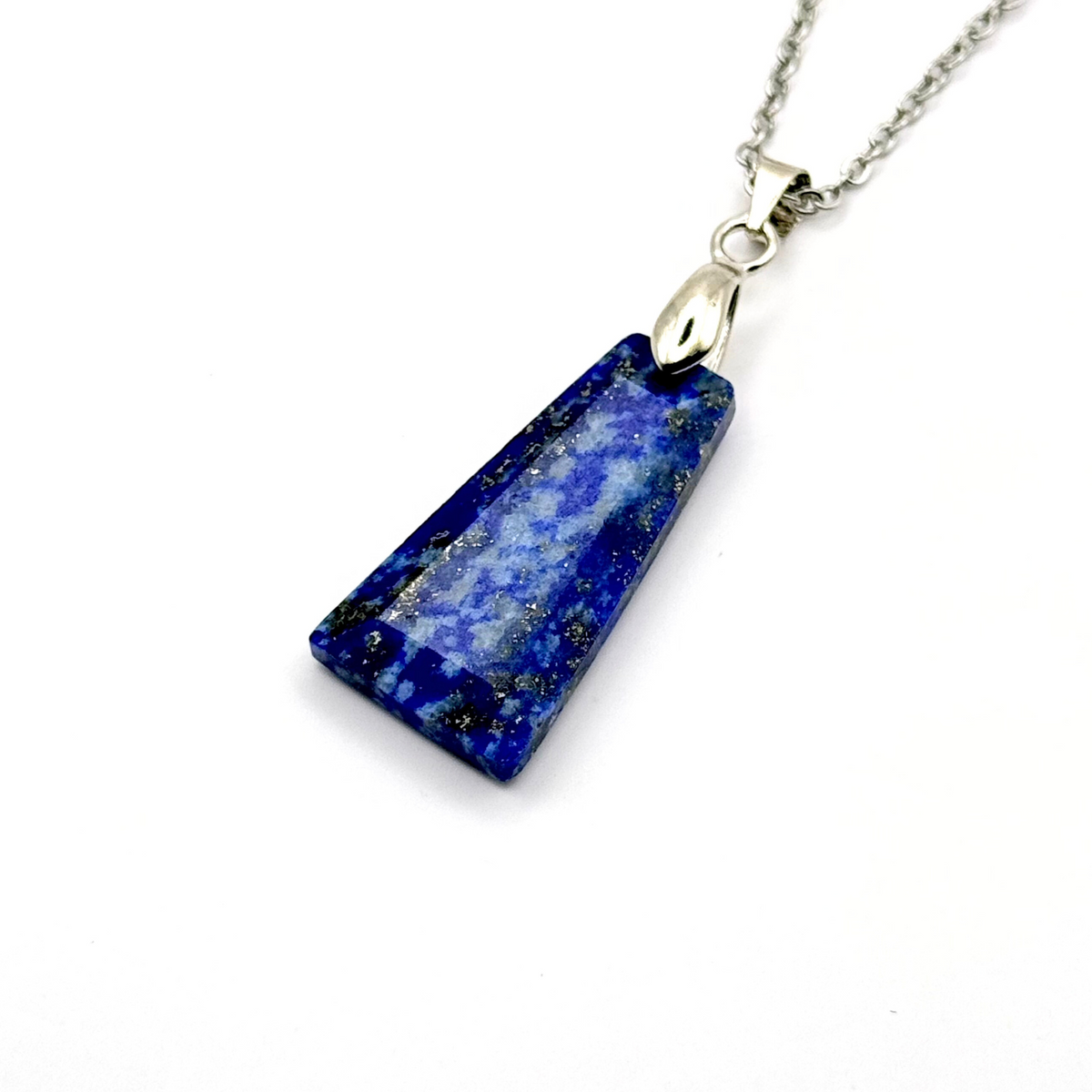 Trapezium Faceted Natural Gemstone Necklace