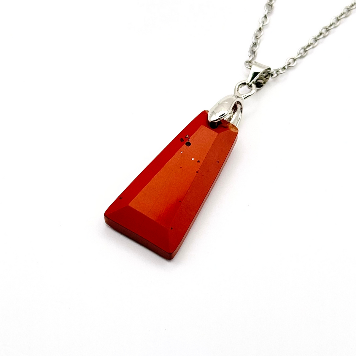 Trapezium Faceted Natural Gemstone Necklace