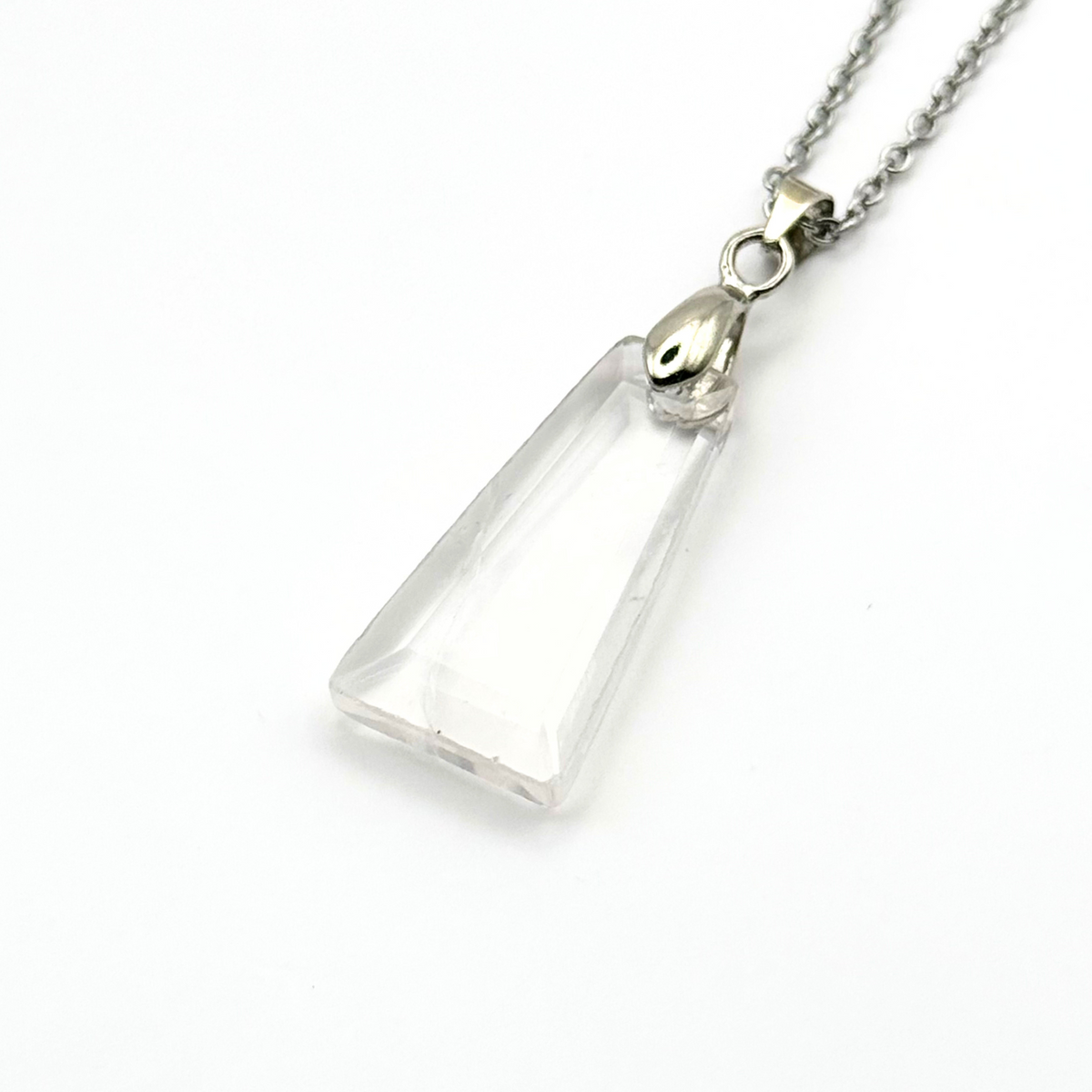 Trapezium Faceted Natural Gemstone Necklace