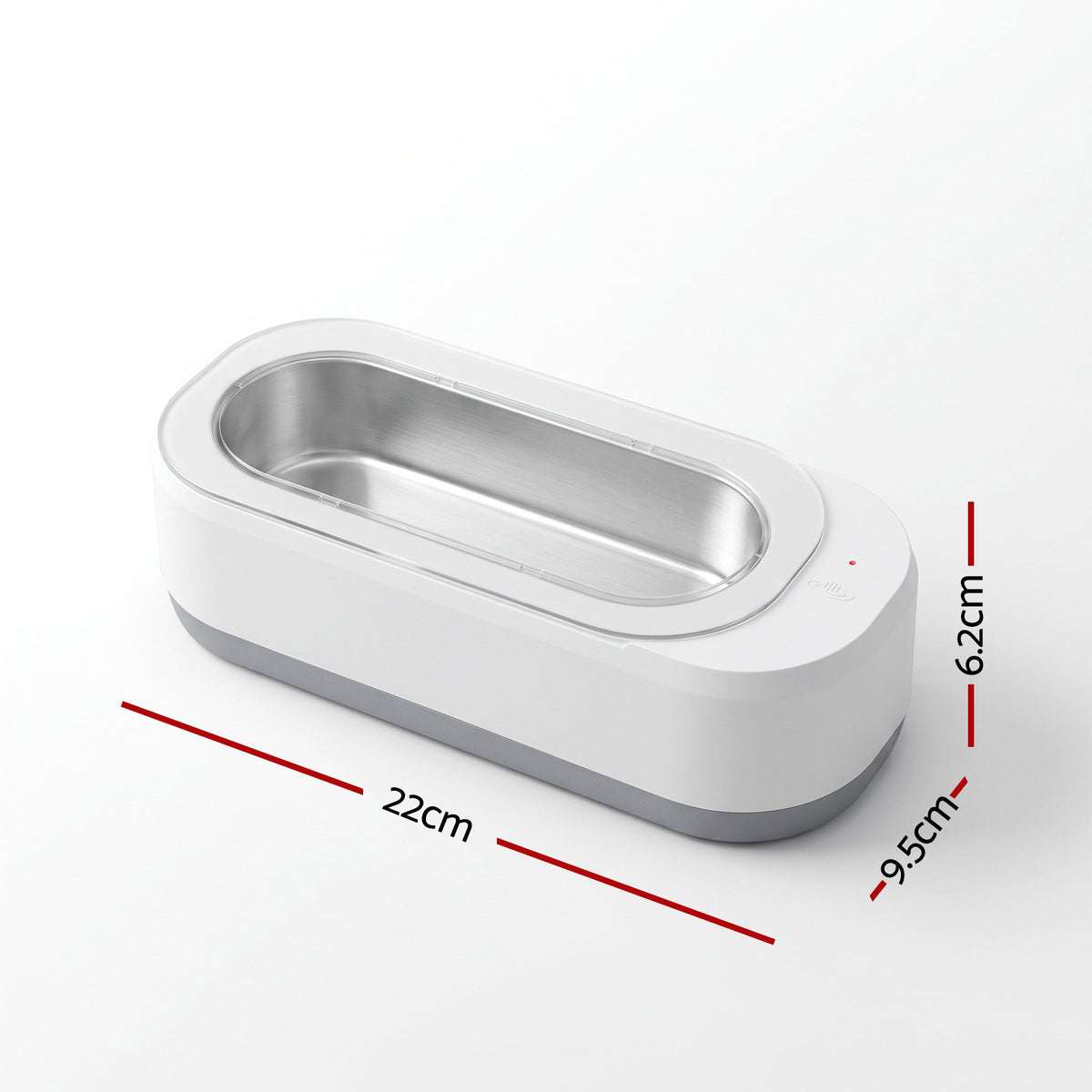 Devanti 400 mL 46 kHz Ultrasonic Jewellery Cleaner, White