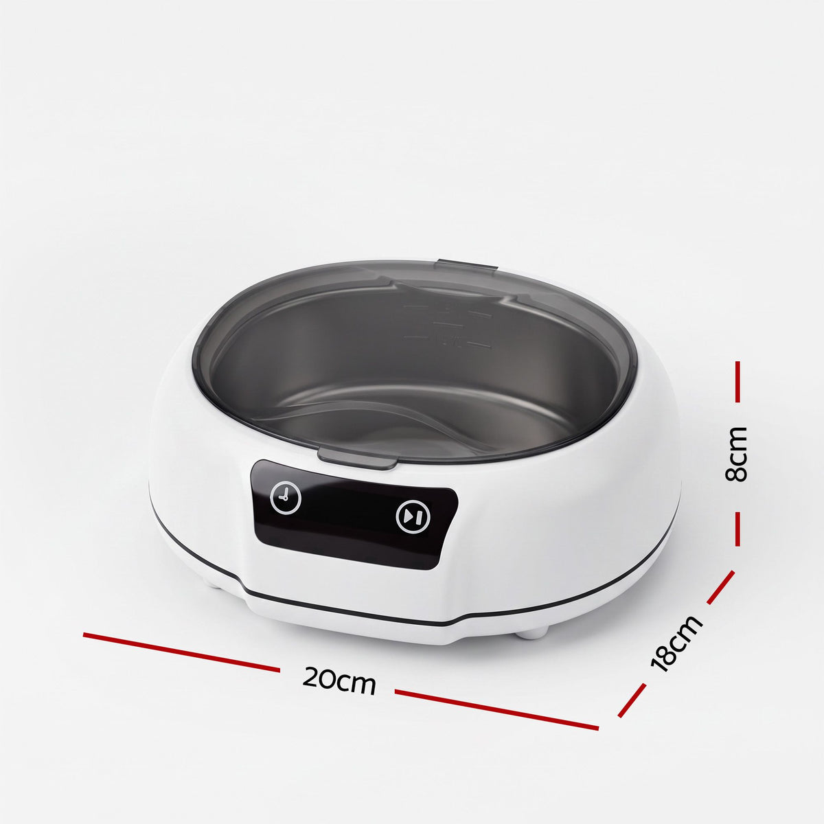 Devanti 700 mL 48 kHz Ultrasonic Jewellery Cleaner, White
