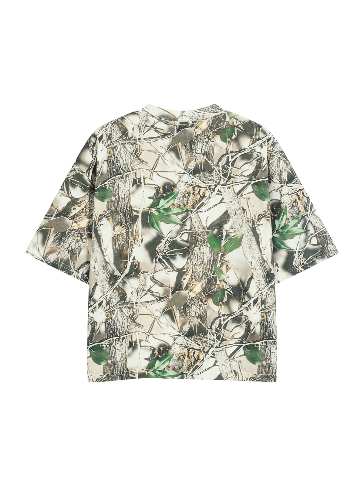 Unisex Tree Camo Boxy T-Shirt back product view