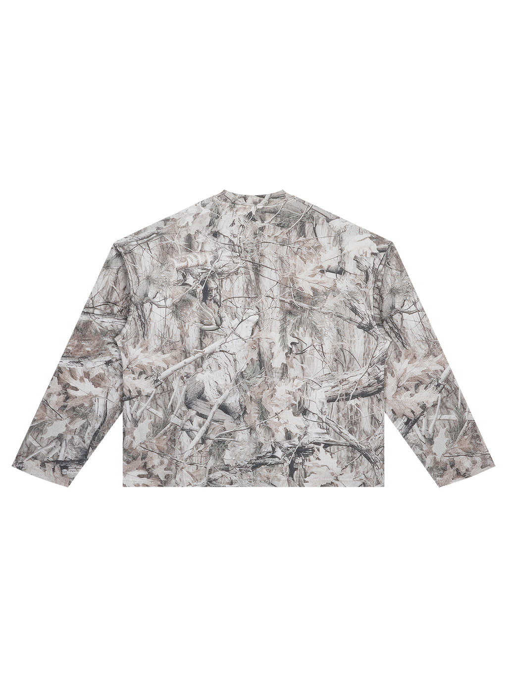 Unisex Tree Camo Waffle T-Shirt back product view