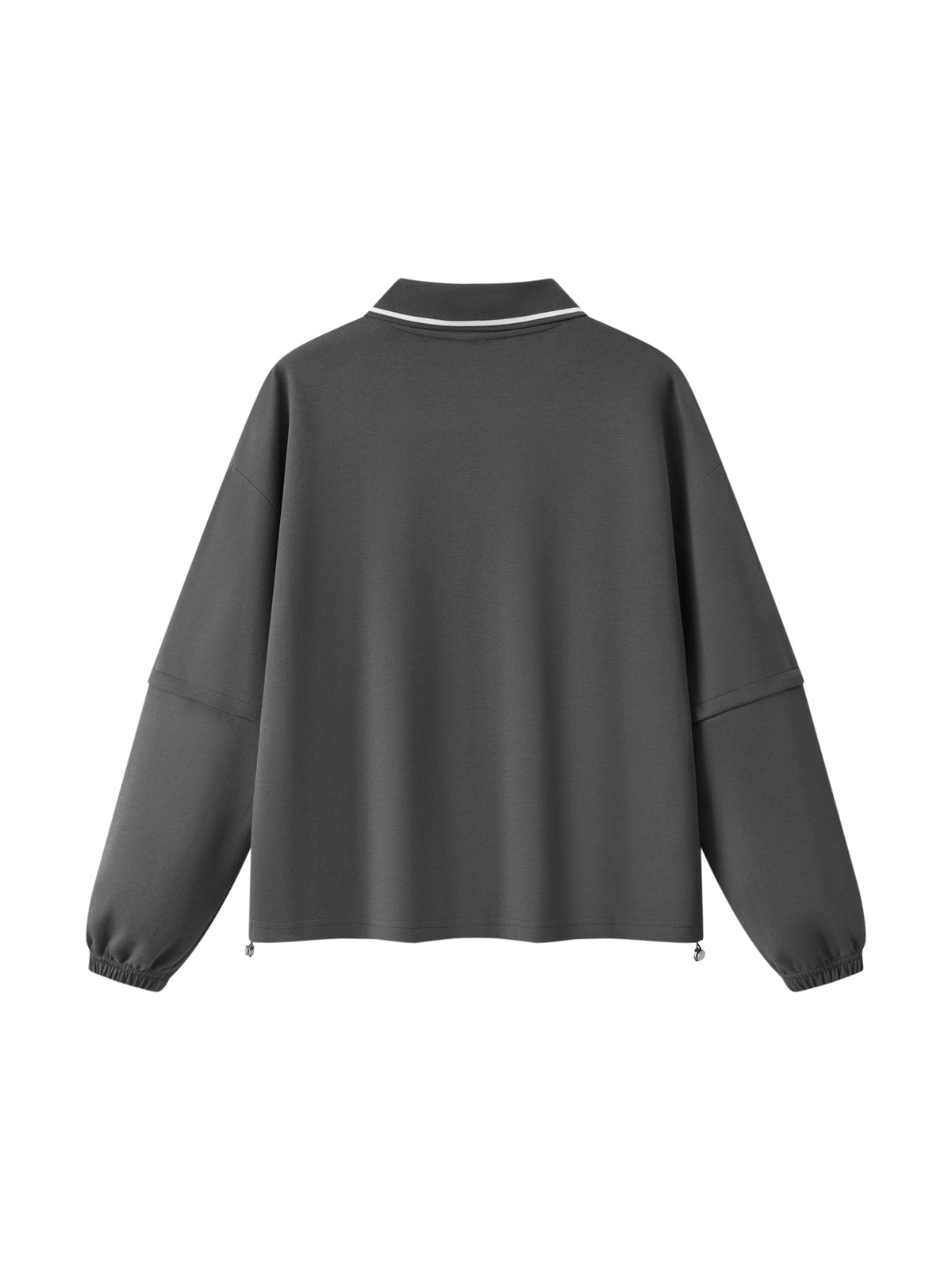 Unisex Boxy Collared Detachable Sweatshirt