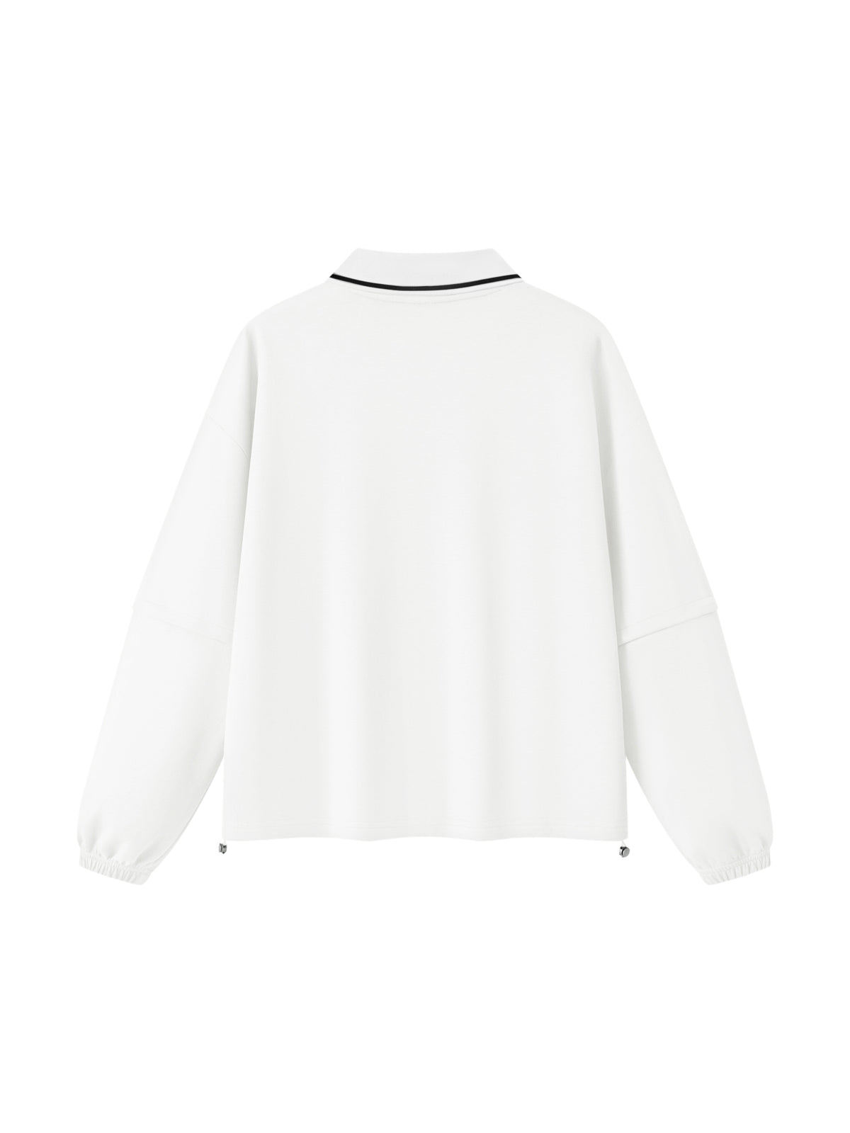 Unisex Boxy Collared Detachable Sweatshirt