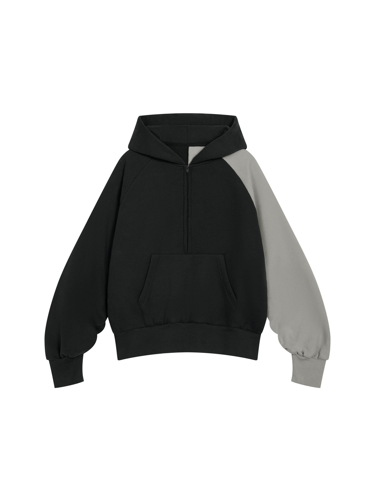 Unisex Color-Block Fleece Hoodie
