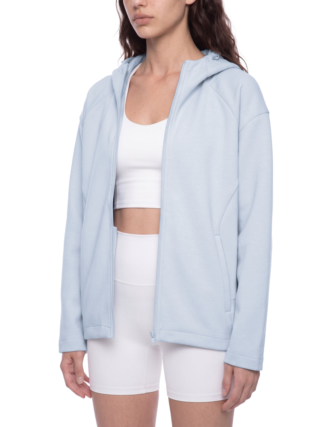 Unisex Paneled Full Zip Hoodie