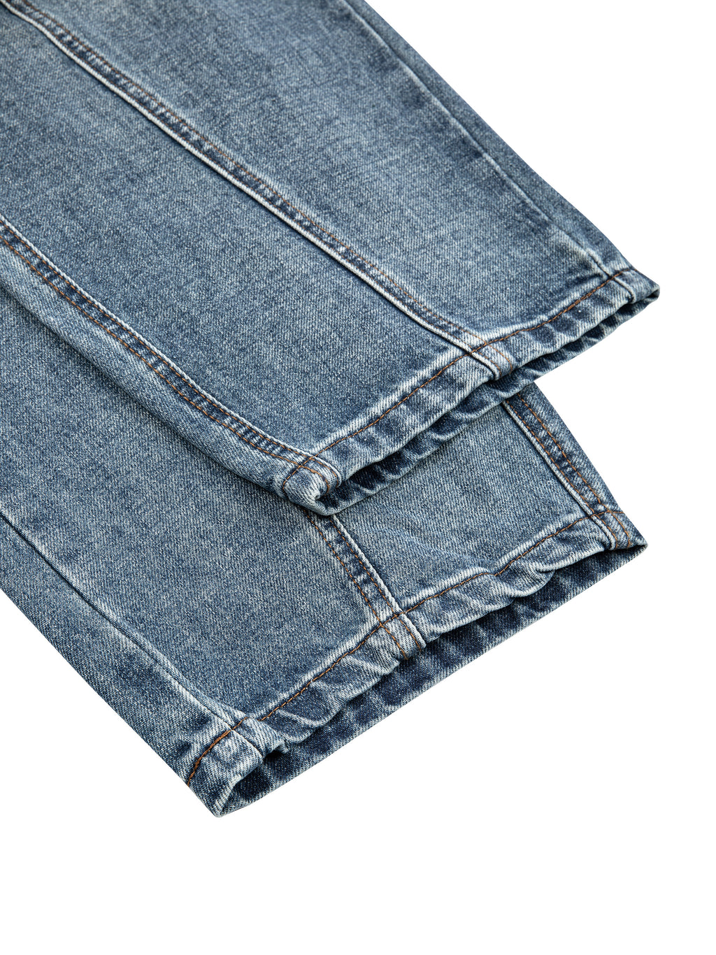 Unisex Vintage Wash Barrel Leg Denim Jeans 15