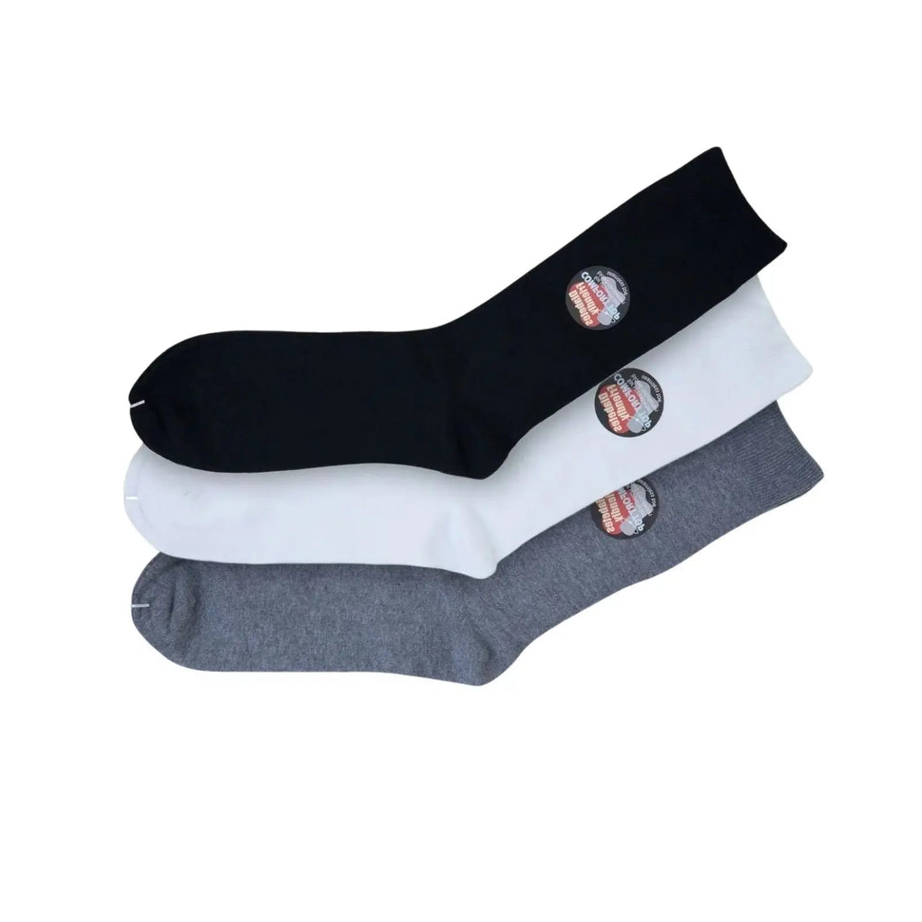 6 Pairs Relaxed Cuff Cotton Business Socks