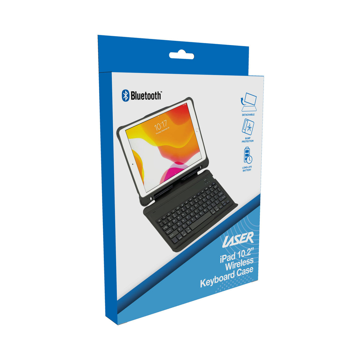 Laser iPad 10.2-inch Wireless Keyboard Case Black