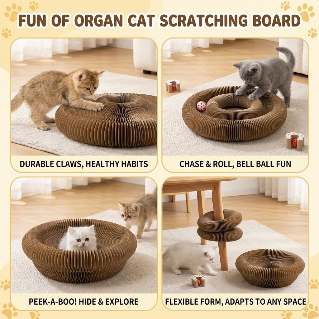 2-Pack Collapsible Cat Scratching Boards - product photo 5 of 9