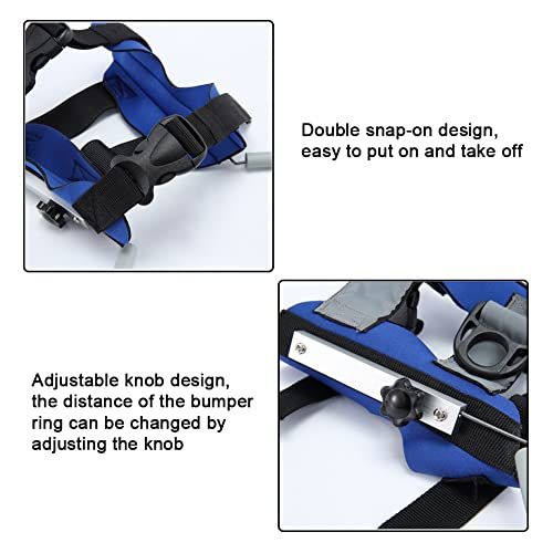 Blind Dog Protective Bumper Harness - Blue - M — product image 4 of 8