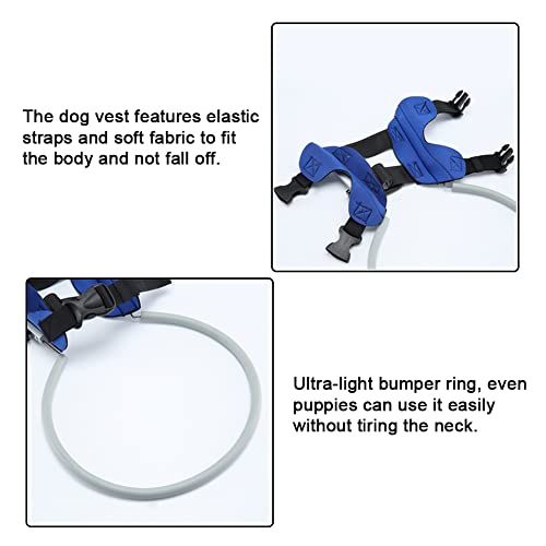 Blind Dog Protective Bumper Harness - Blue - M — product image 5 of 8