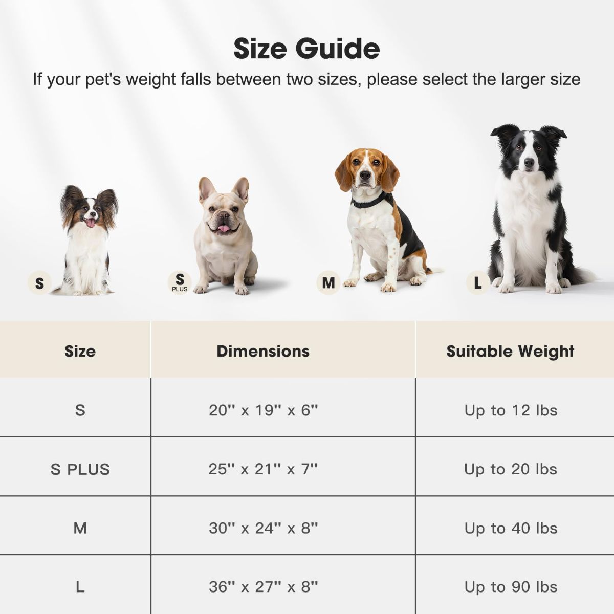 Soft Velvet-Feel Dog Bed - White - 20in × 19in — product image 2 of 8